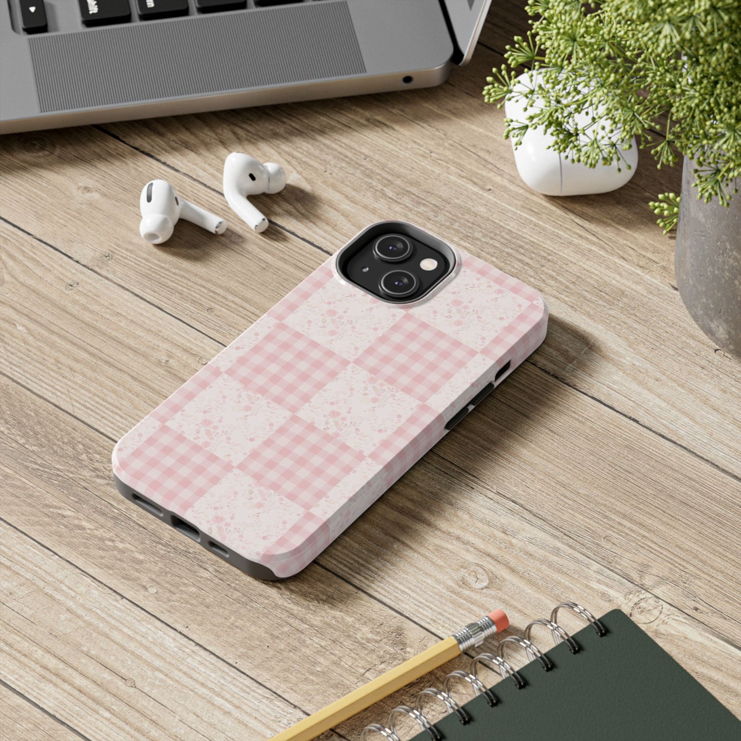 Baby Pink Quilt - Protective Phone Case