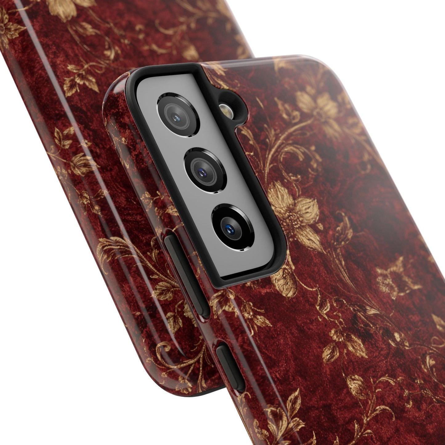 Floral Burgundy - Protective Phone Case