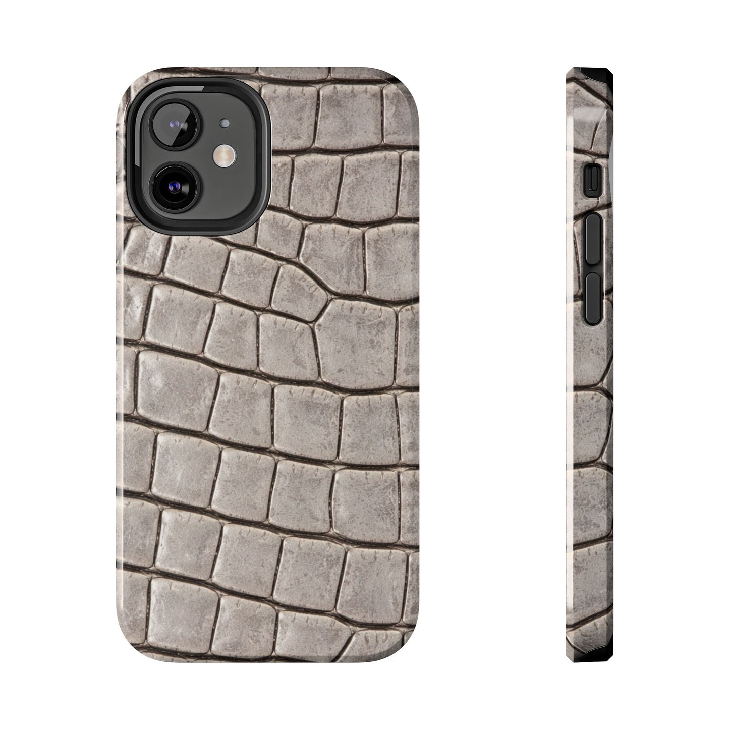 2000s Grey Crocodile - Protective Phone Case