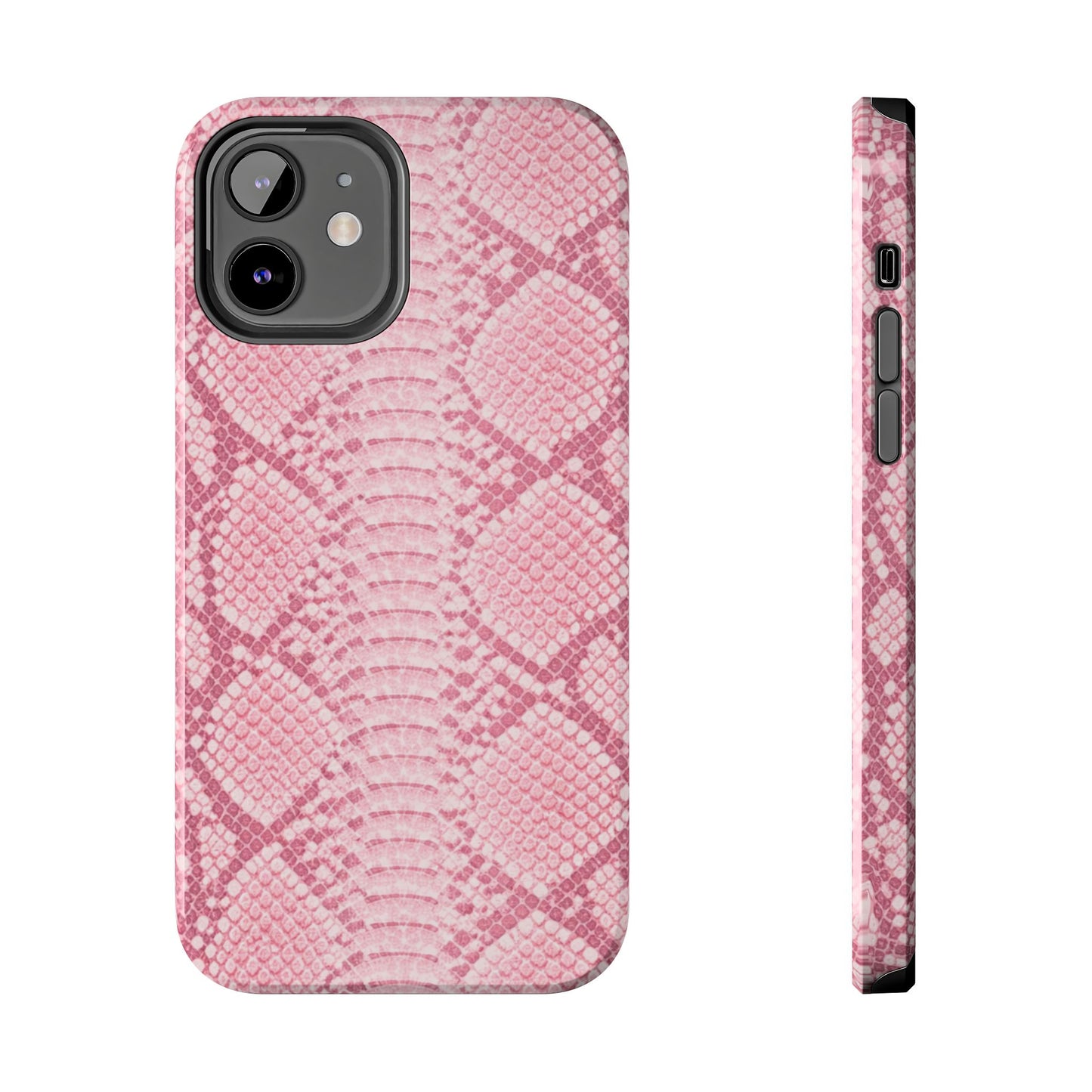 Pink Snake Skin - Protective Phone Case