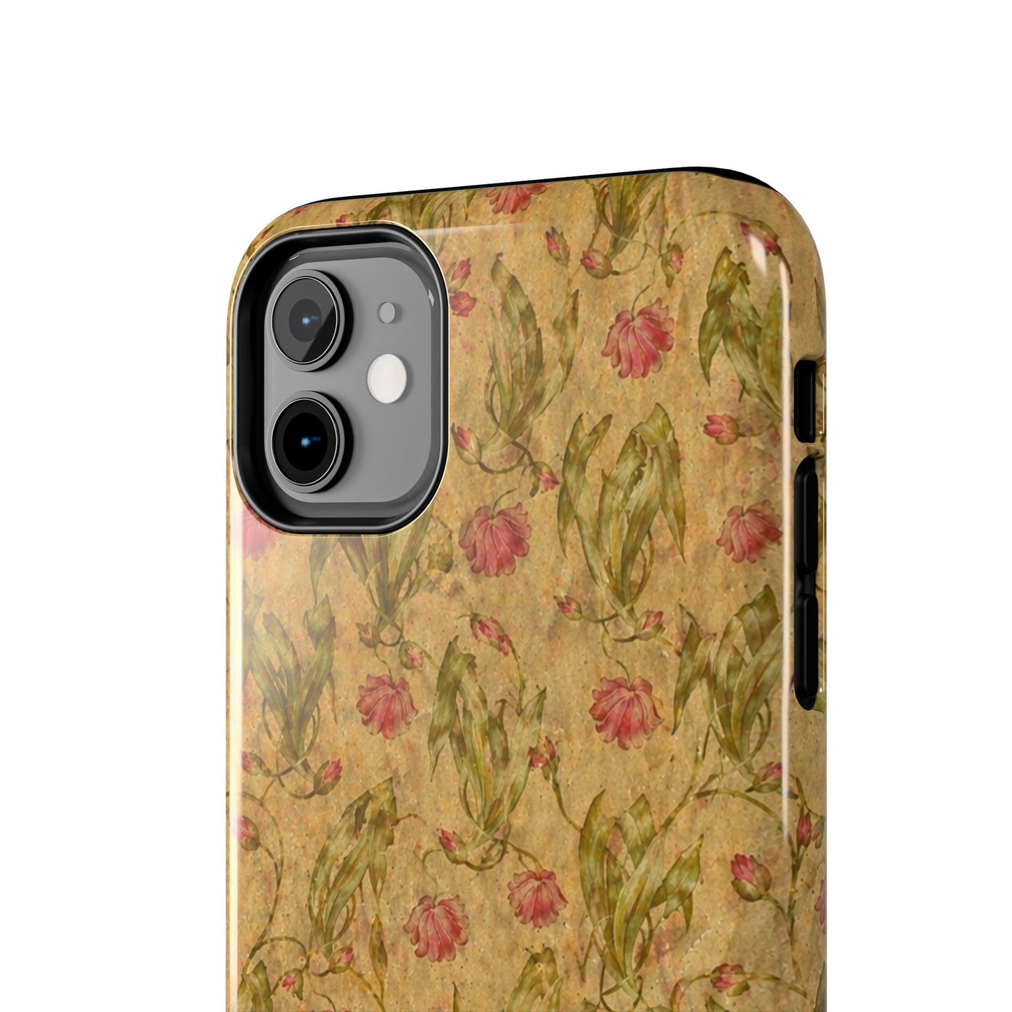 Roses on Aged Paper - Protective Phone Case