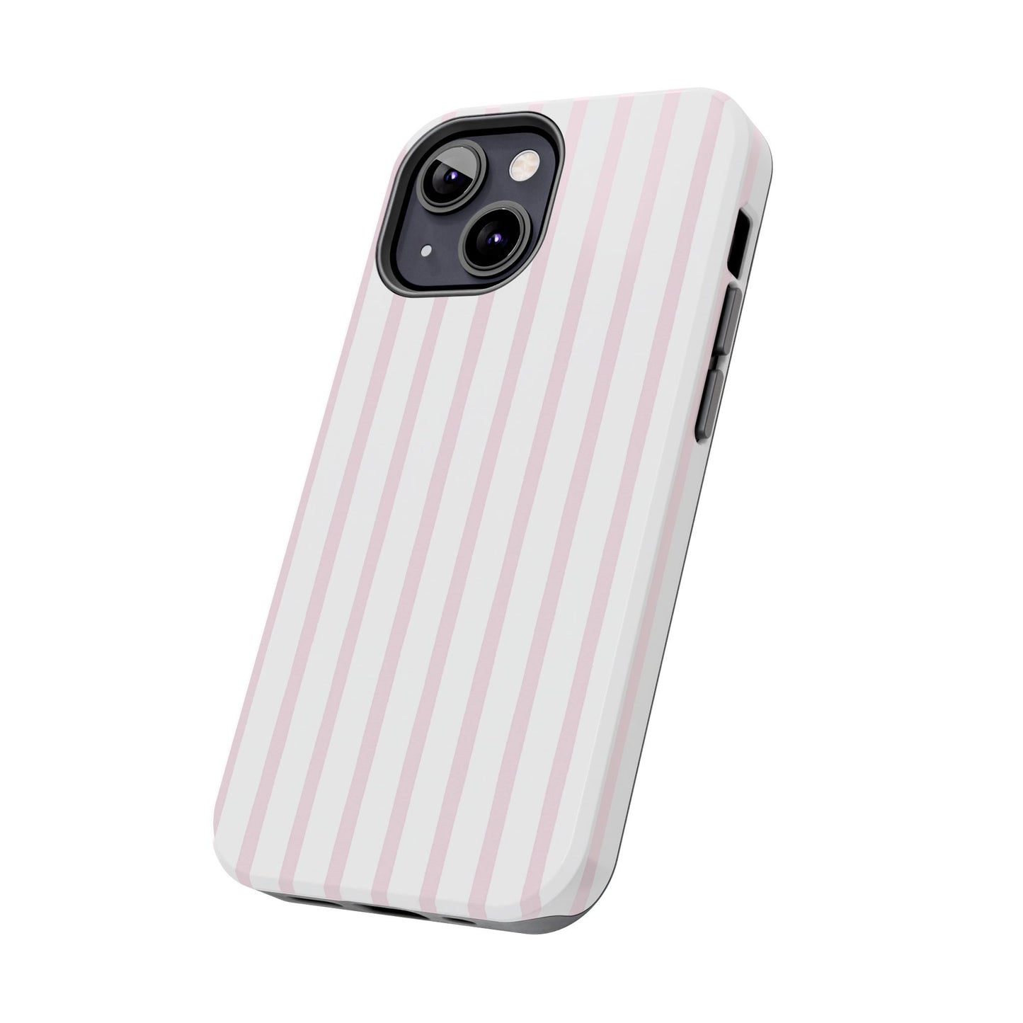 Pink Vertical Stripes - Protective Phone Case