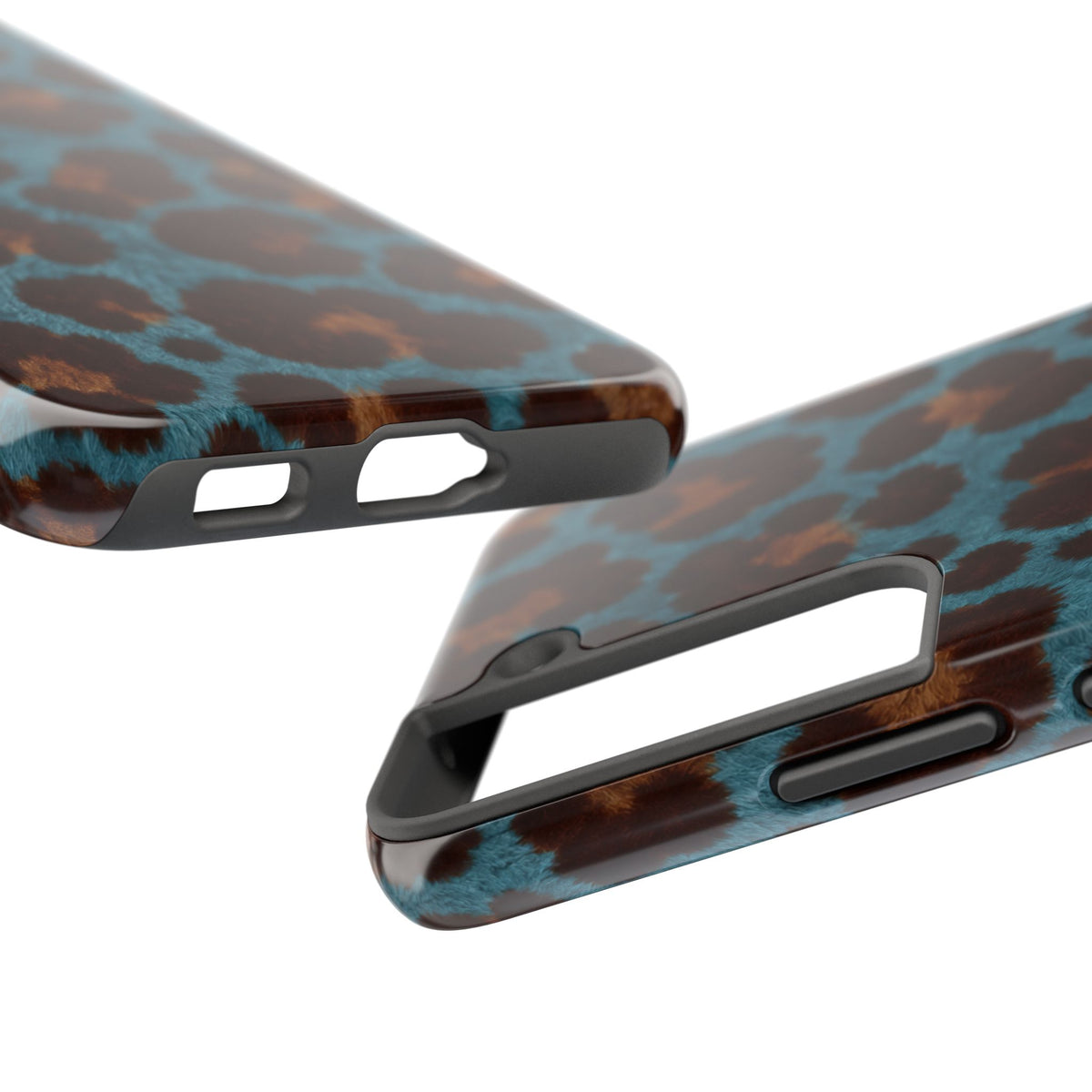 Teal Leopard - Protective Phone Case