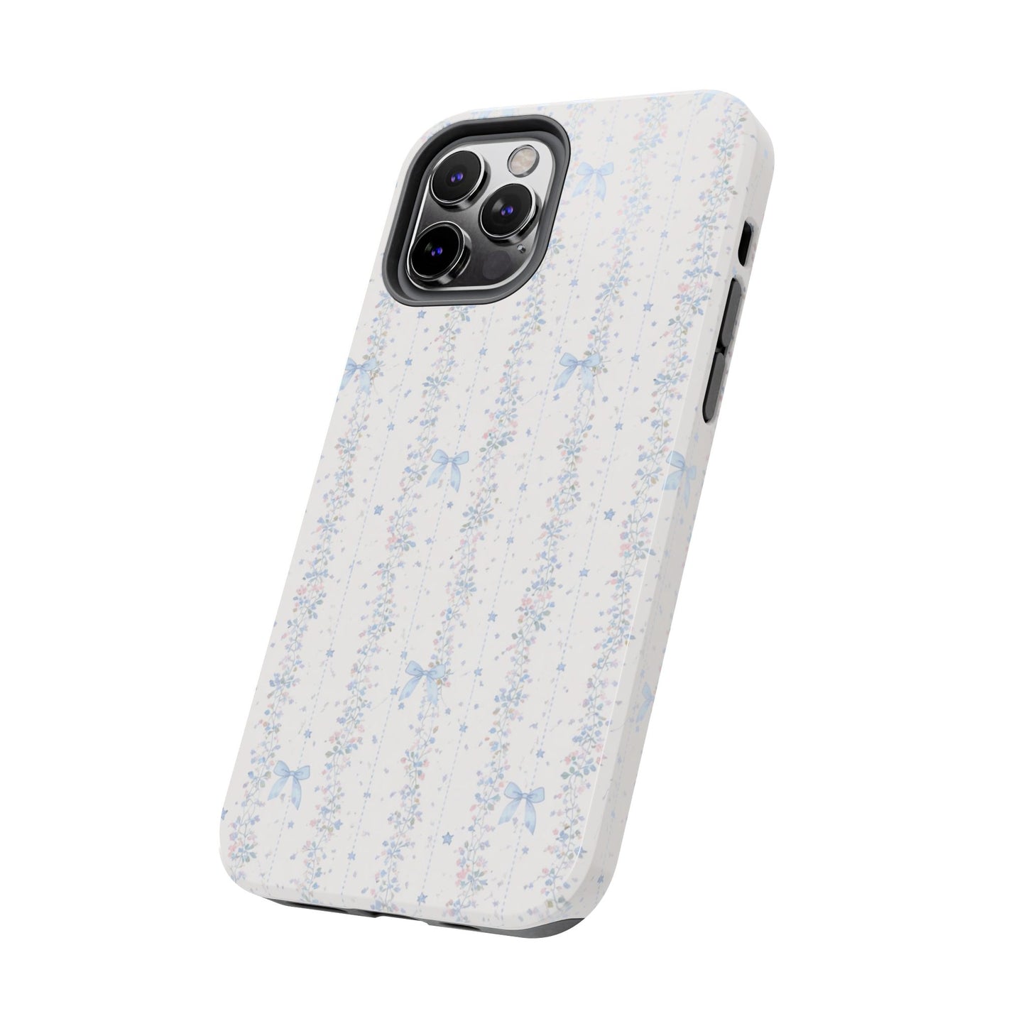 Bows and Stripes - Protective Phone Case