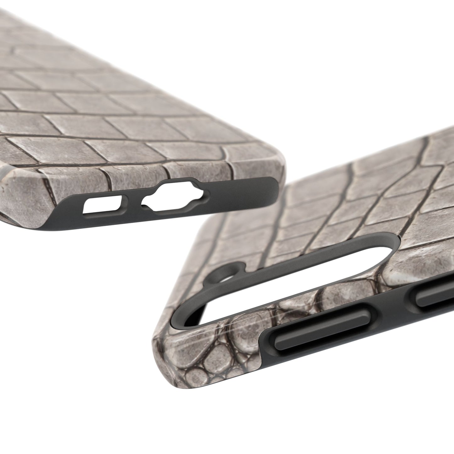 2000s Grey Crocodile - Protective Phone Case
