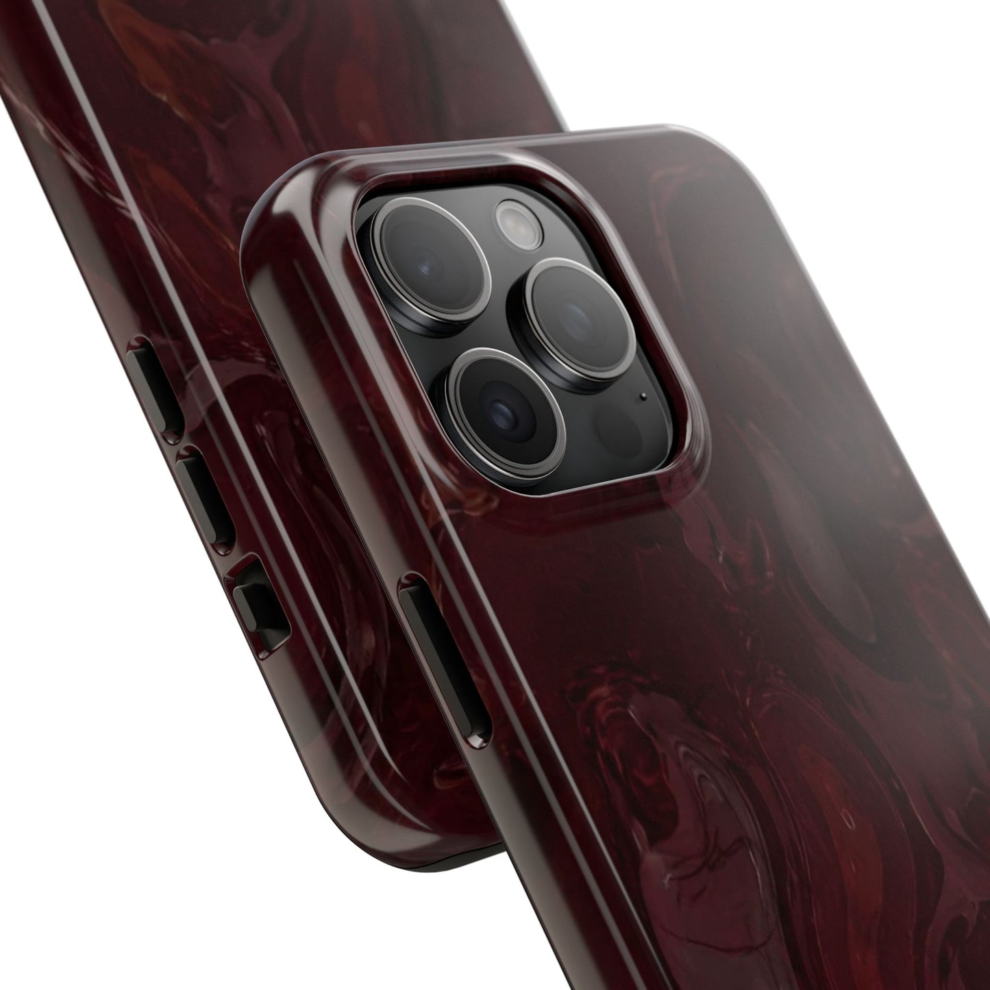 Glossy Maroon - Protective Phone Case