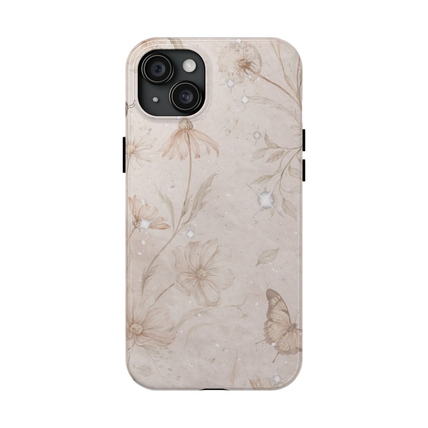 Beige Bloom - Protective Phone Case
