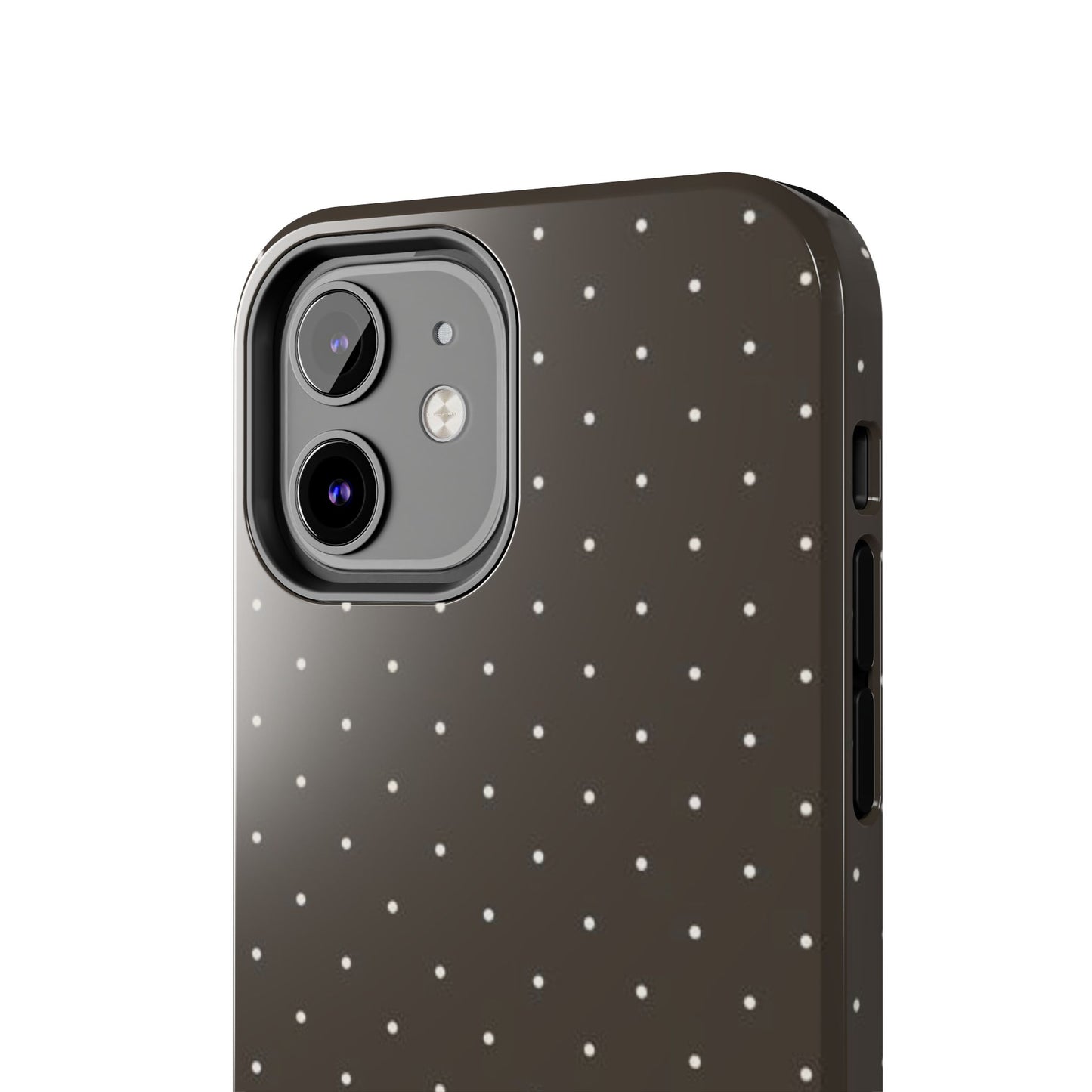 Brown Mini Polka Dot - Protective Phone Case