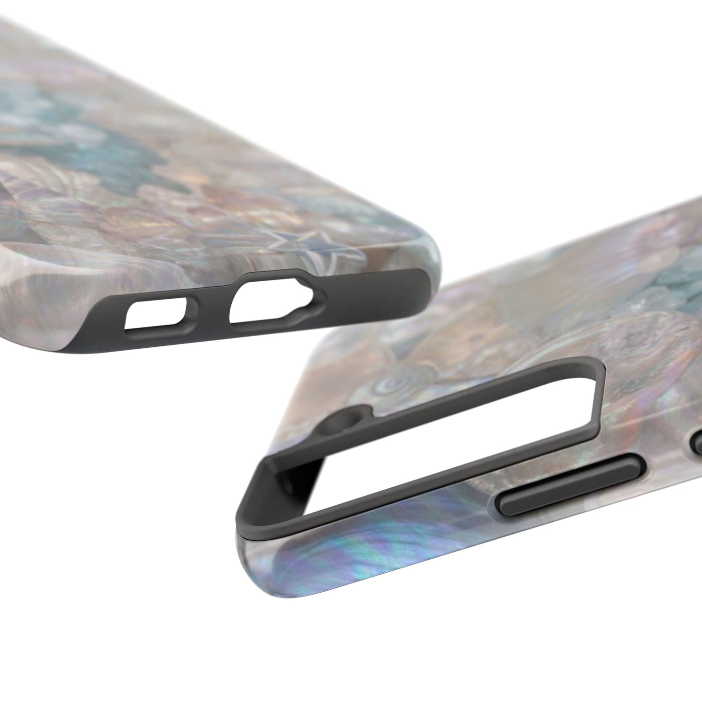 Aquamarine and Shells - Protective Phone Case