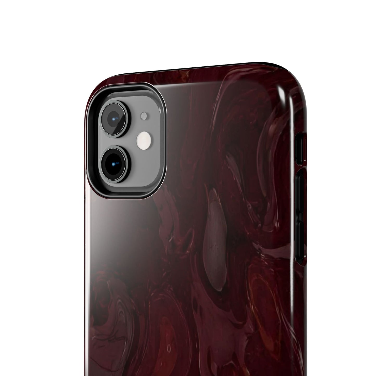Glossy Maroon - Protective Phone Case
