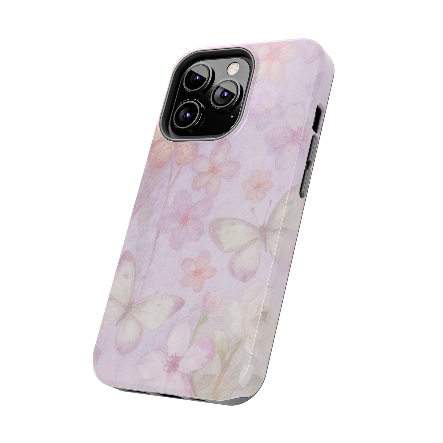 Lilac Butterfly - Protective Phone Case