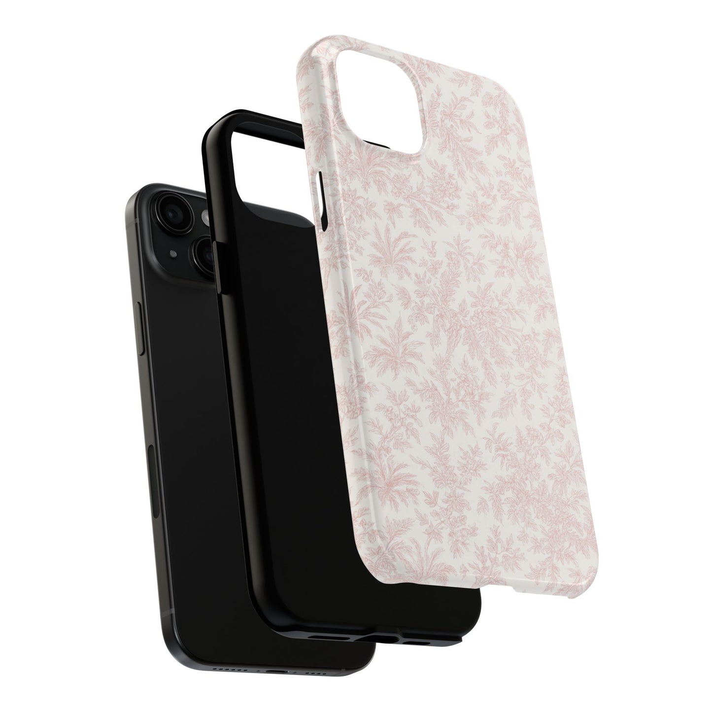 Blush Pink Floral - Protective Phone Case