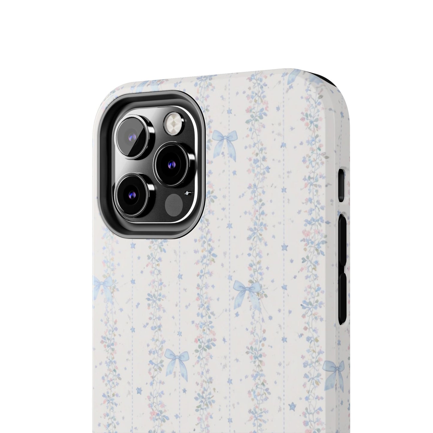 Bows and Stripes - Protective Phone Case