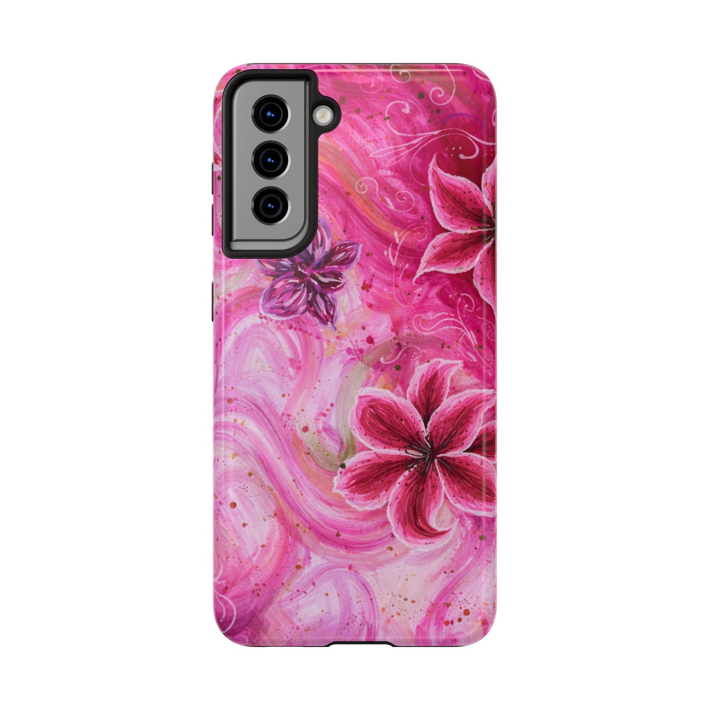 Watercolor Hibiscus - Protective Phone Case