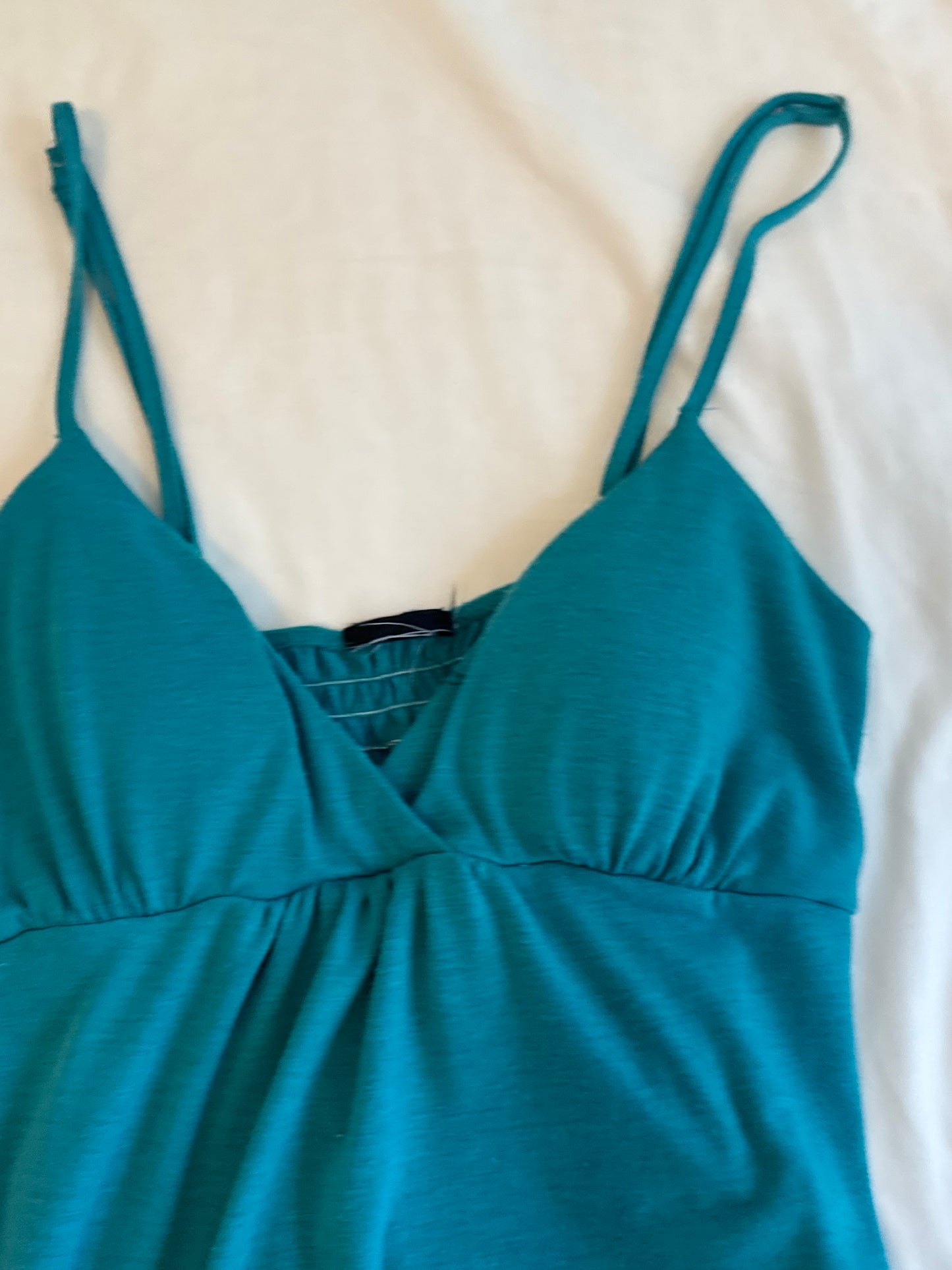 Y2K Teal Dress / Long Top