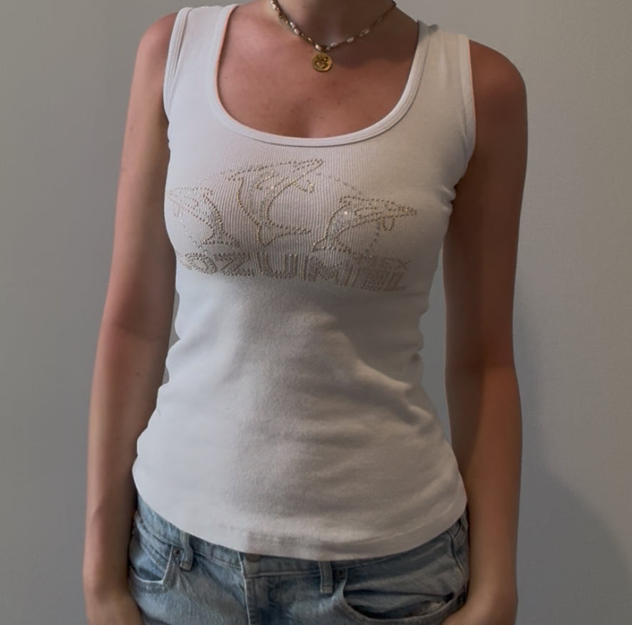 Cozumel Mexico Fitted Sequin Top