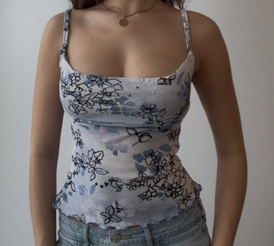 Blue Fairy Top with Sequins