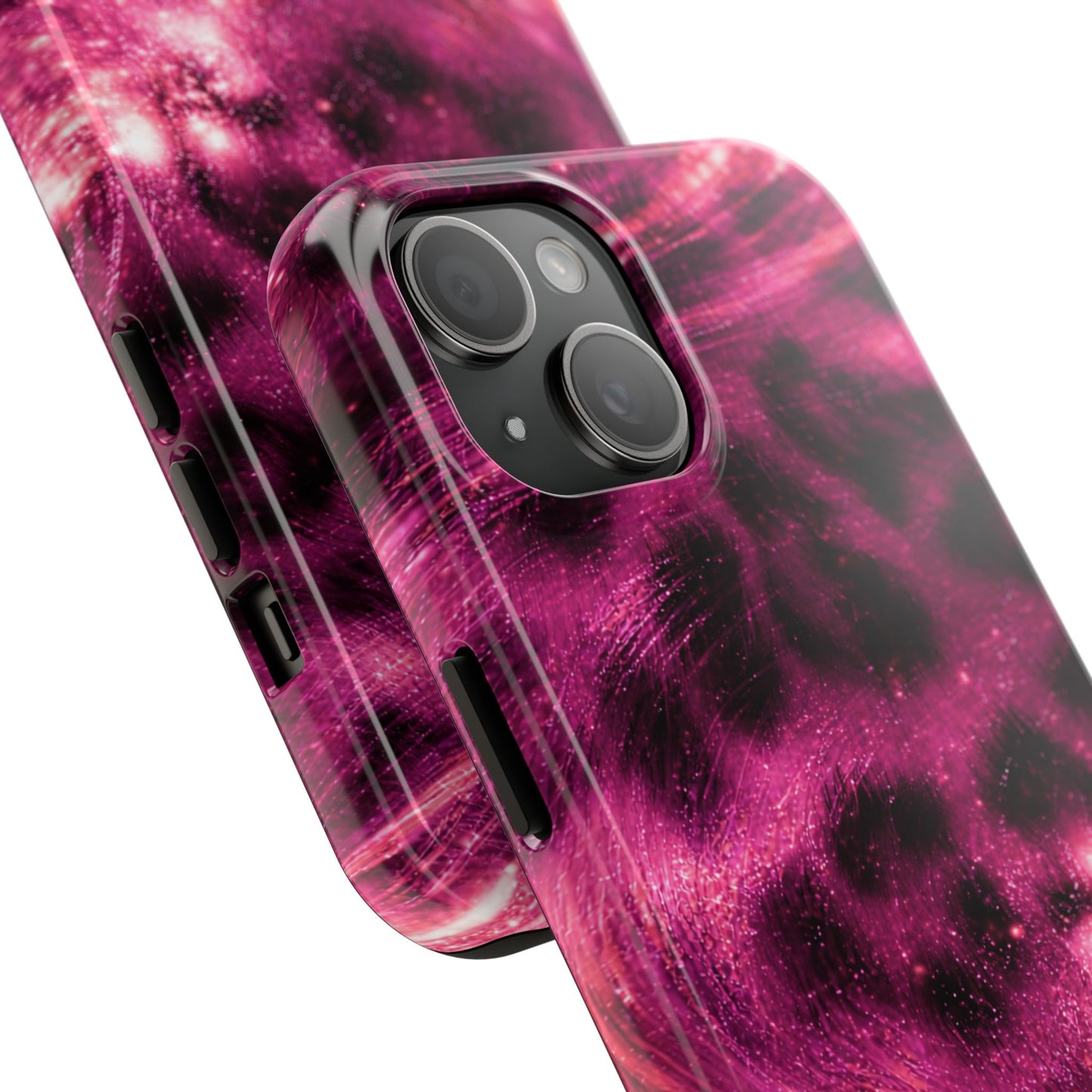 Magenta Y2K Leopard - Protective Phone Case