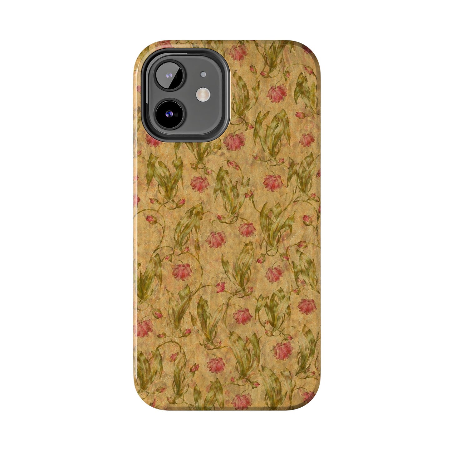 Roses on Aged Paper - Protective Phone Case