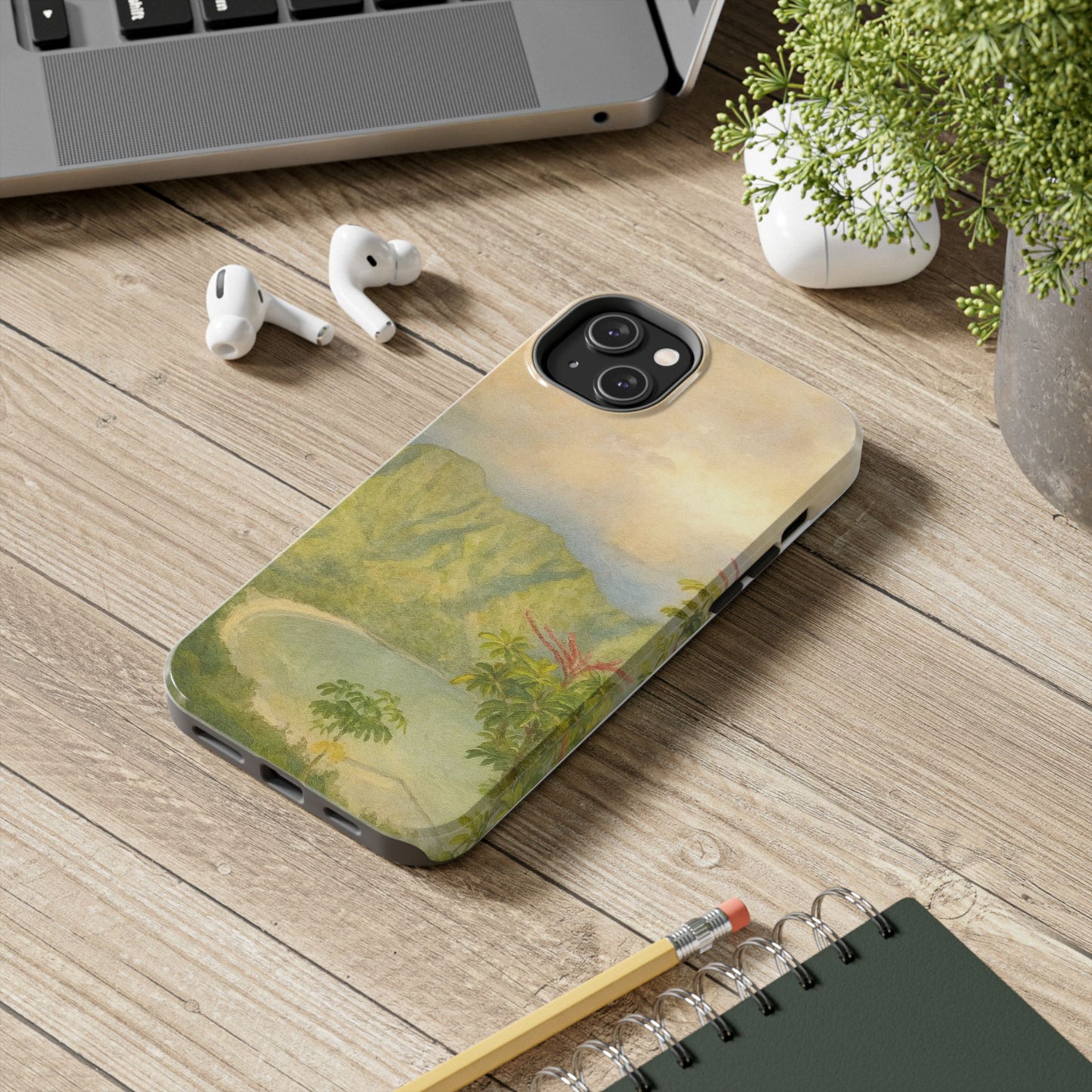 Vintage Tropical Beach - Protective Phone Case