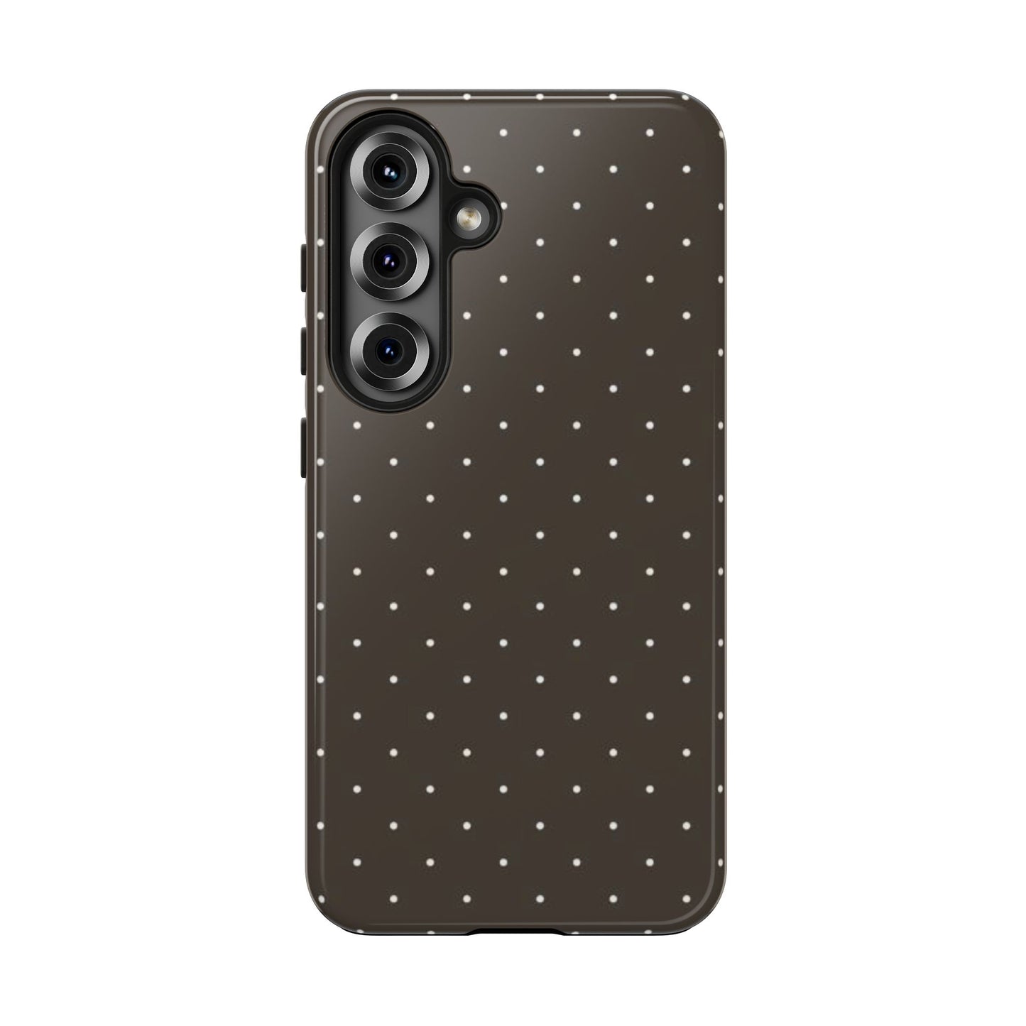 Brown Mini Polka Dot - Protective Phone Case