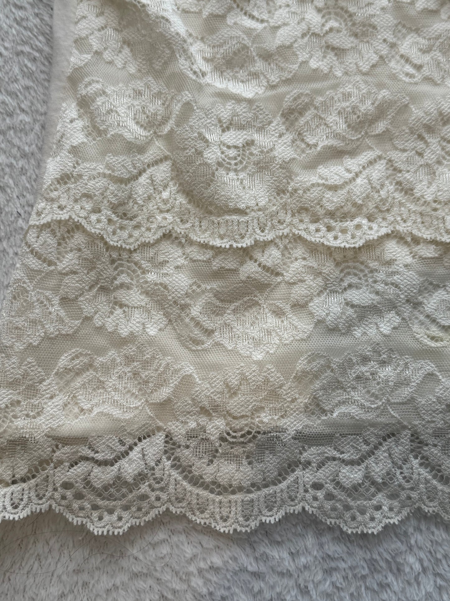 White Lace Tube Top