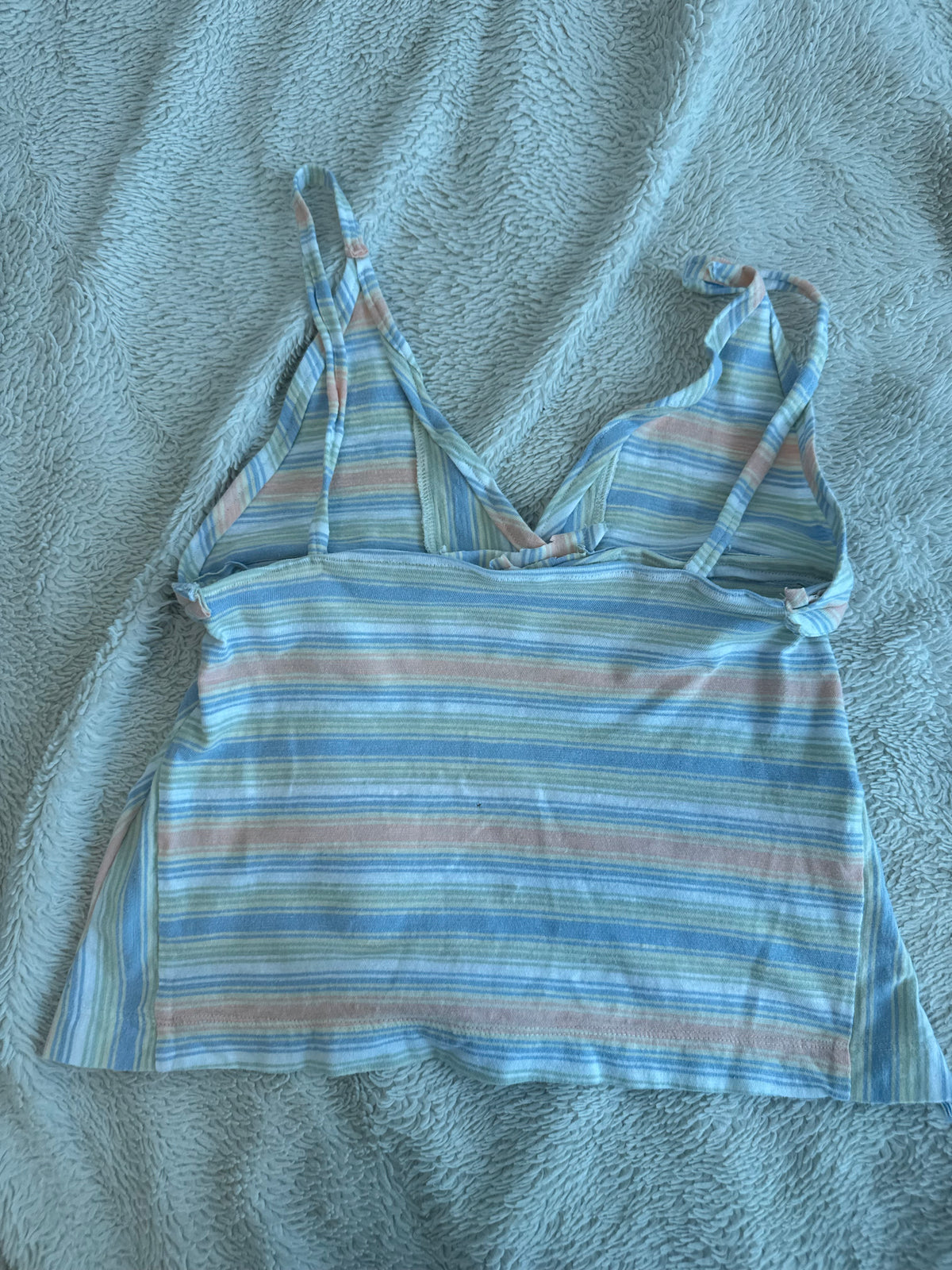 Striped Babydoll Top with Matching Waistband