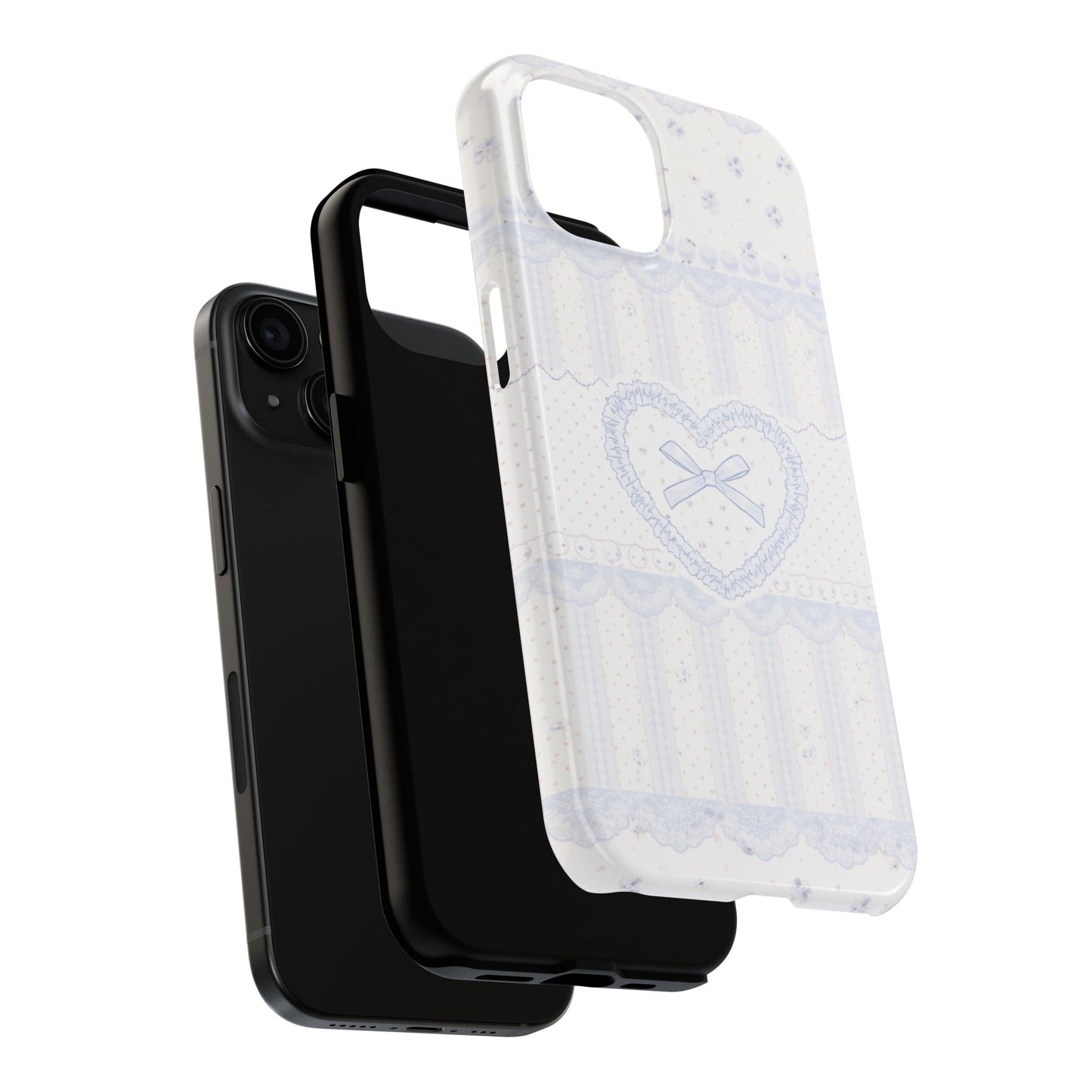 Coquette Blue Lace - Protective Phone Case