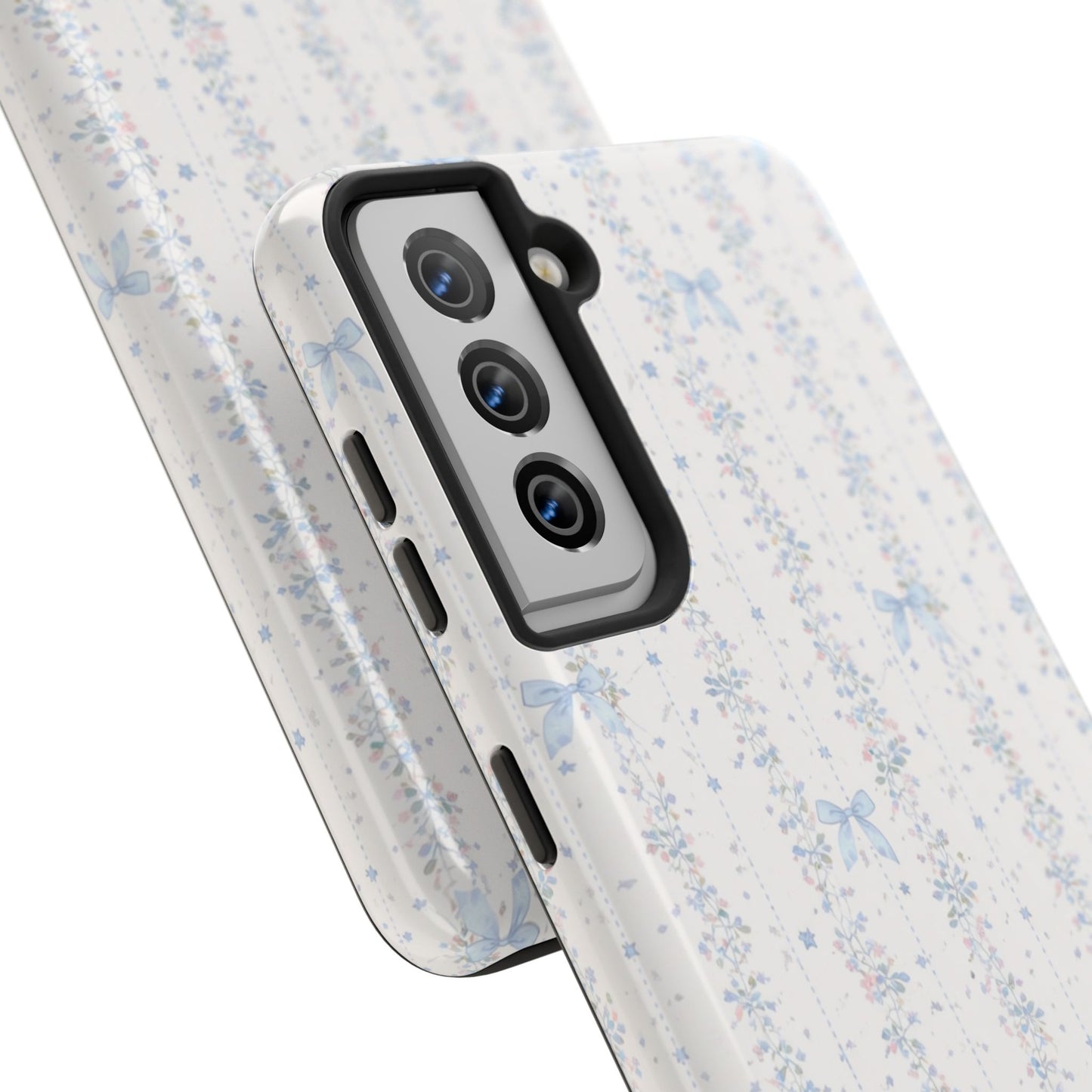 Bows and Stripes - Protective Phone Case