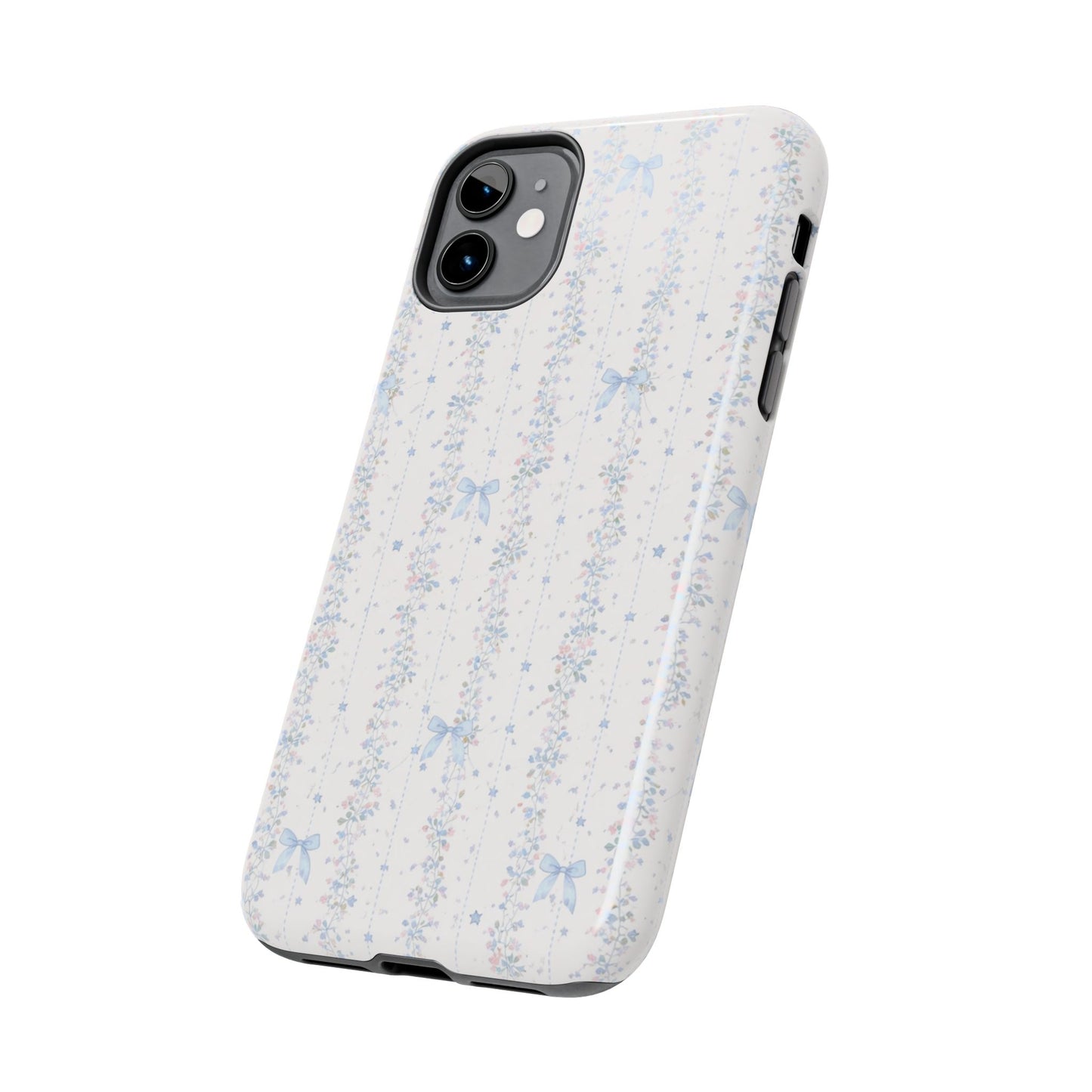 Bows and Stripes - Protective Phone Case
