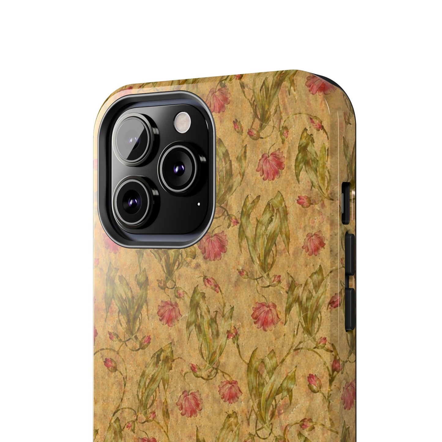 Roses on Aged Paper - Protective Phone Case