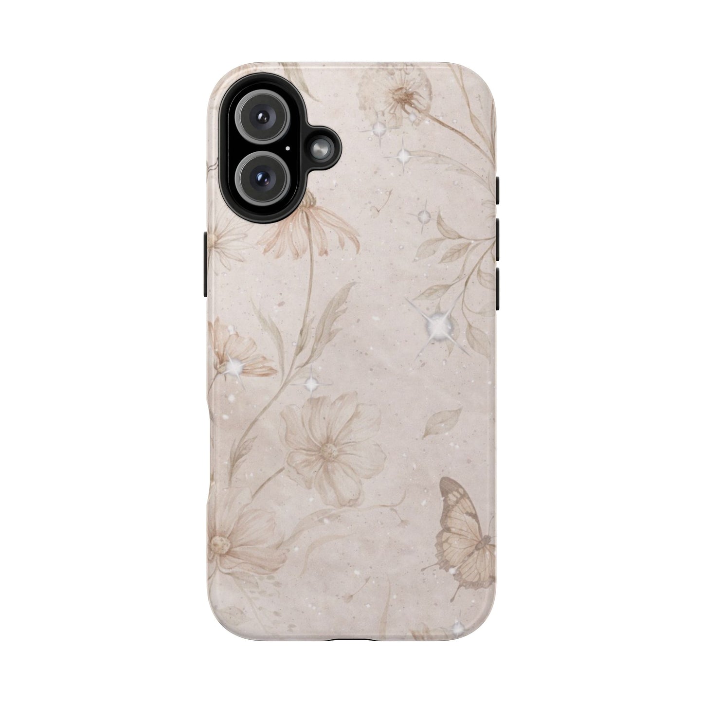Beige Bloom - Protective Phone Case