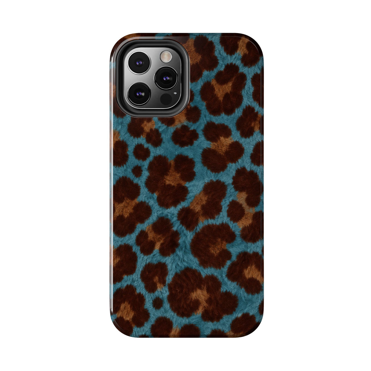 Teal Leopard - Protective Phone Case
