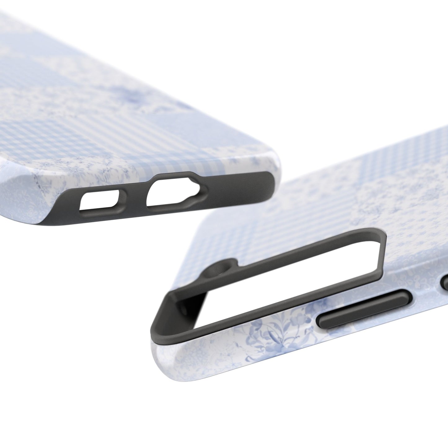 Baby Blue Plaid - Protective Phone Case