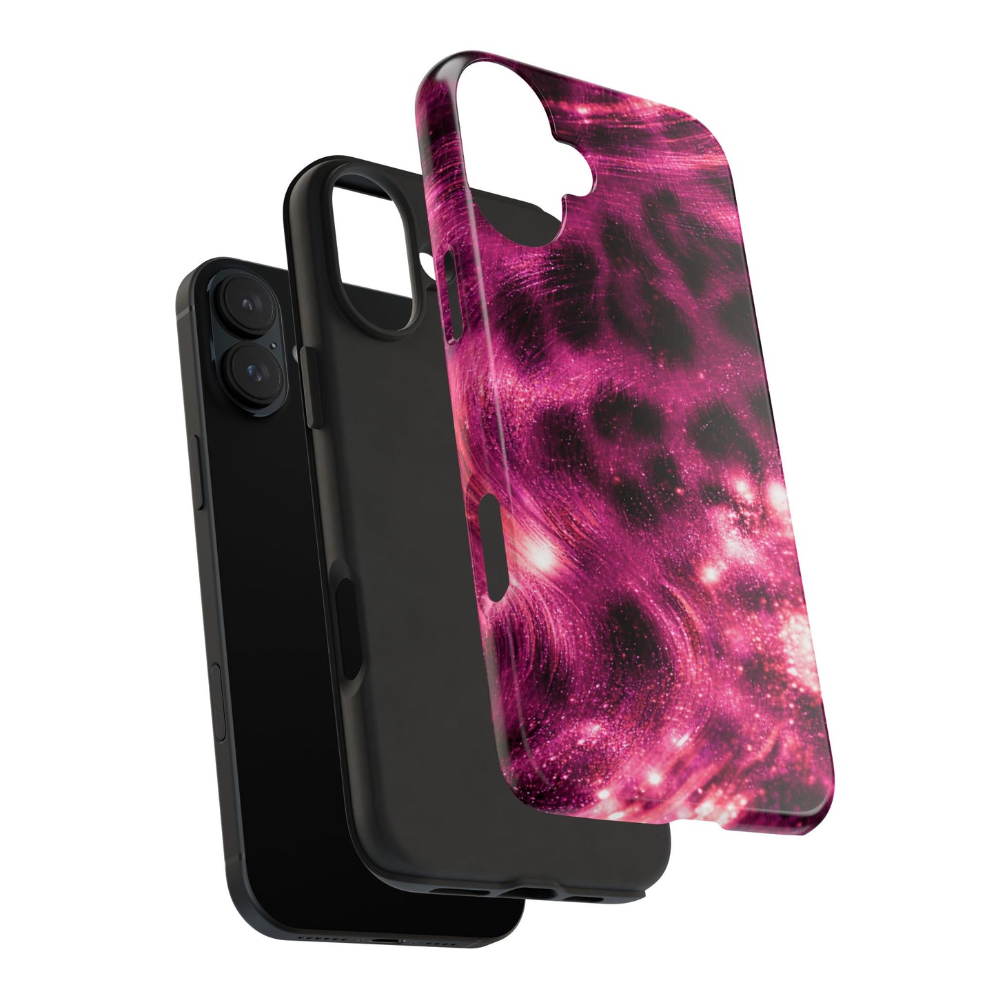 Magenta Y2K Leopard - Protective Phone Case