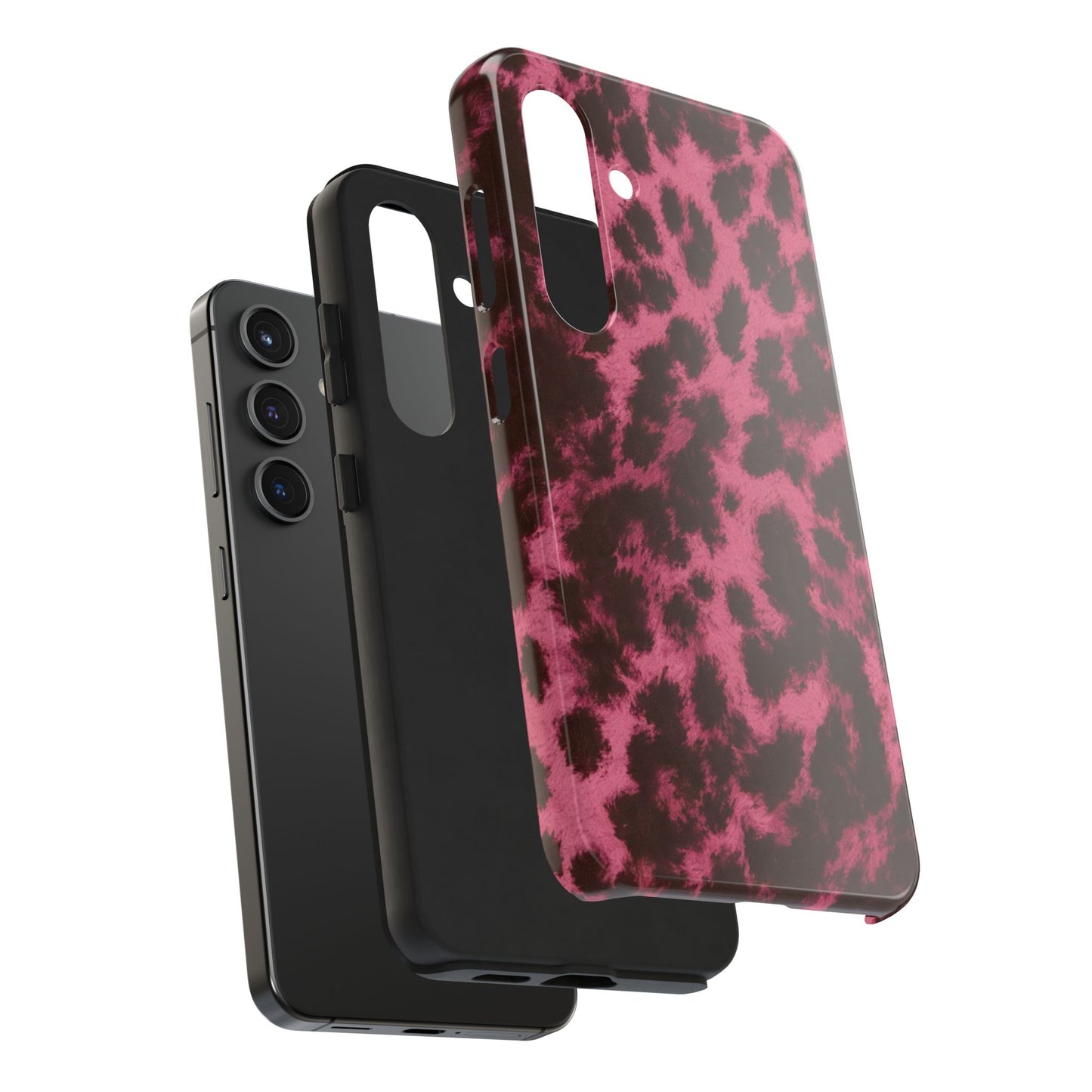 Pink Leopard Print - Protective Phone Case