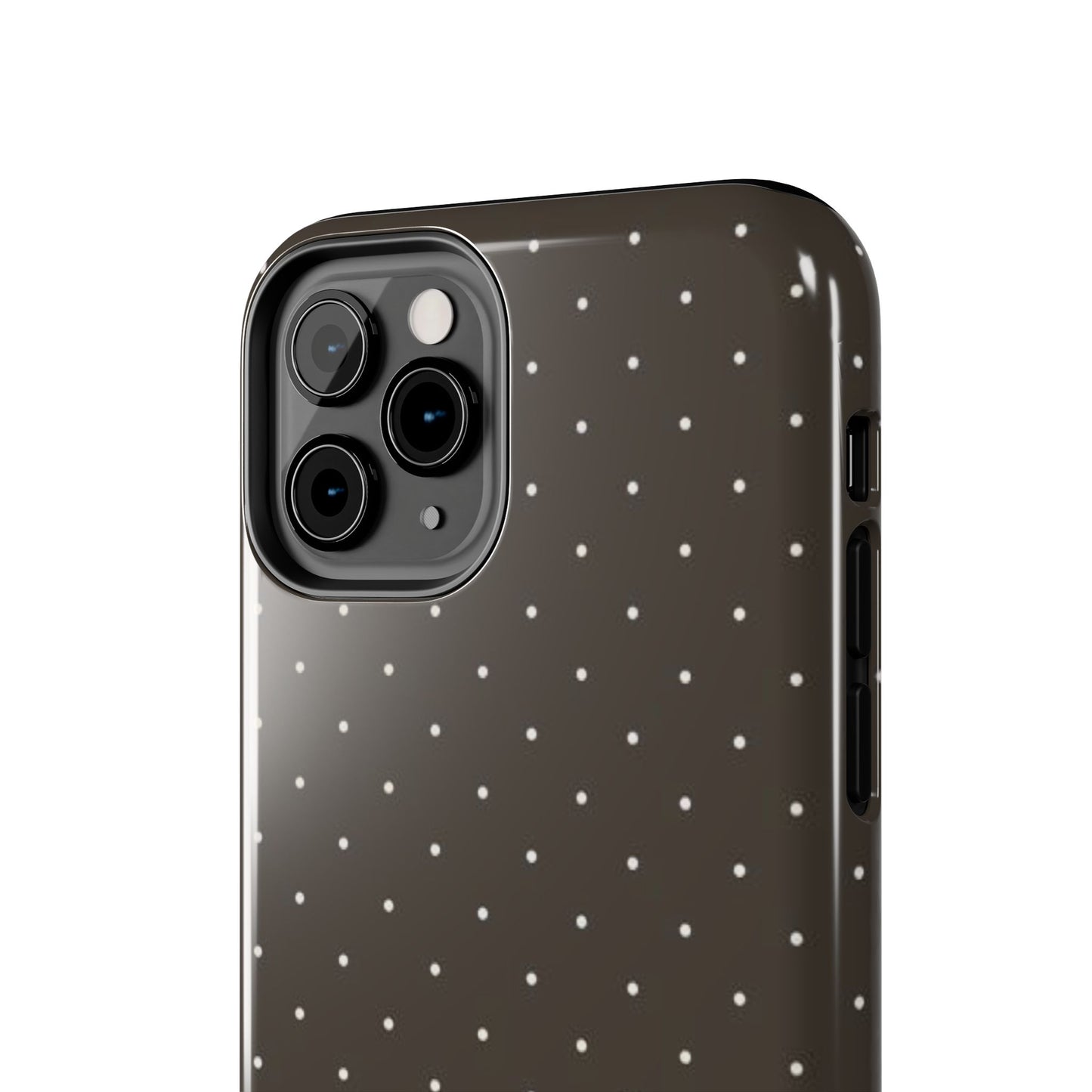 Brown Mini Polka Dot - Protective Phone Case