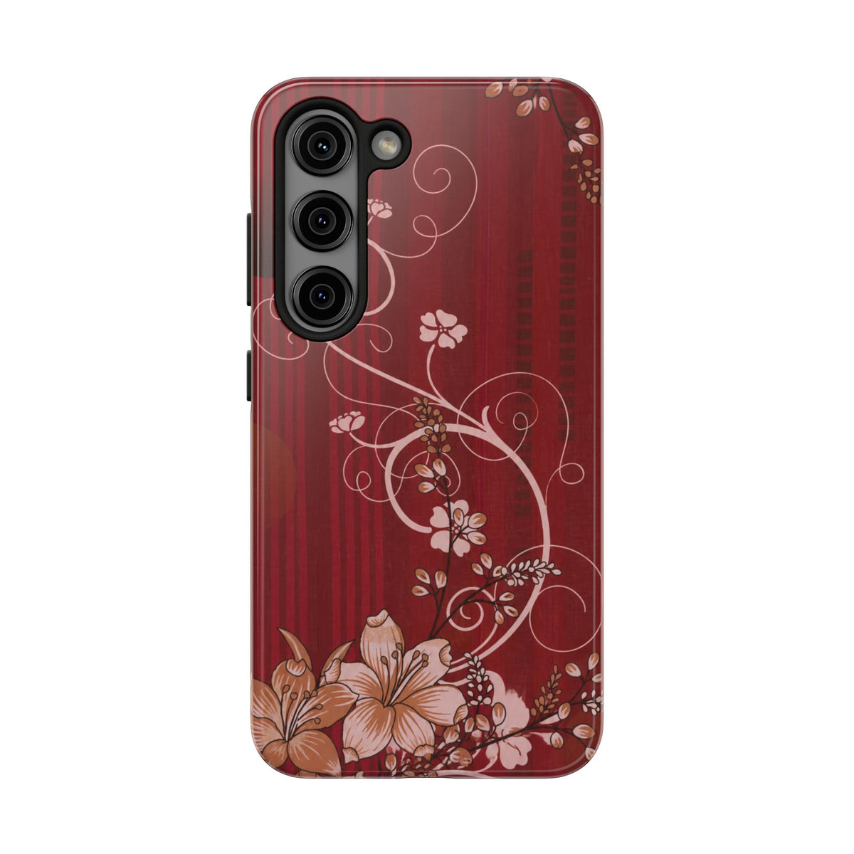 Crimson Bloom - Protective Phone Case