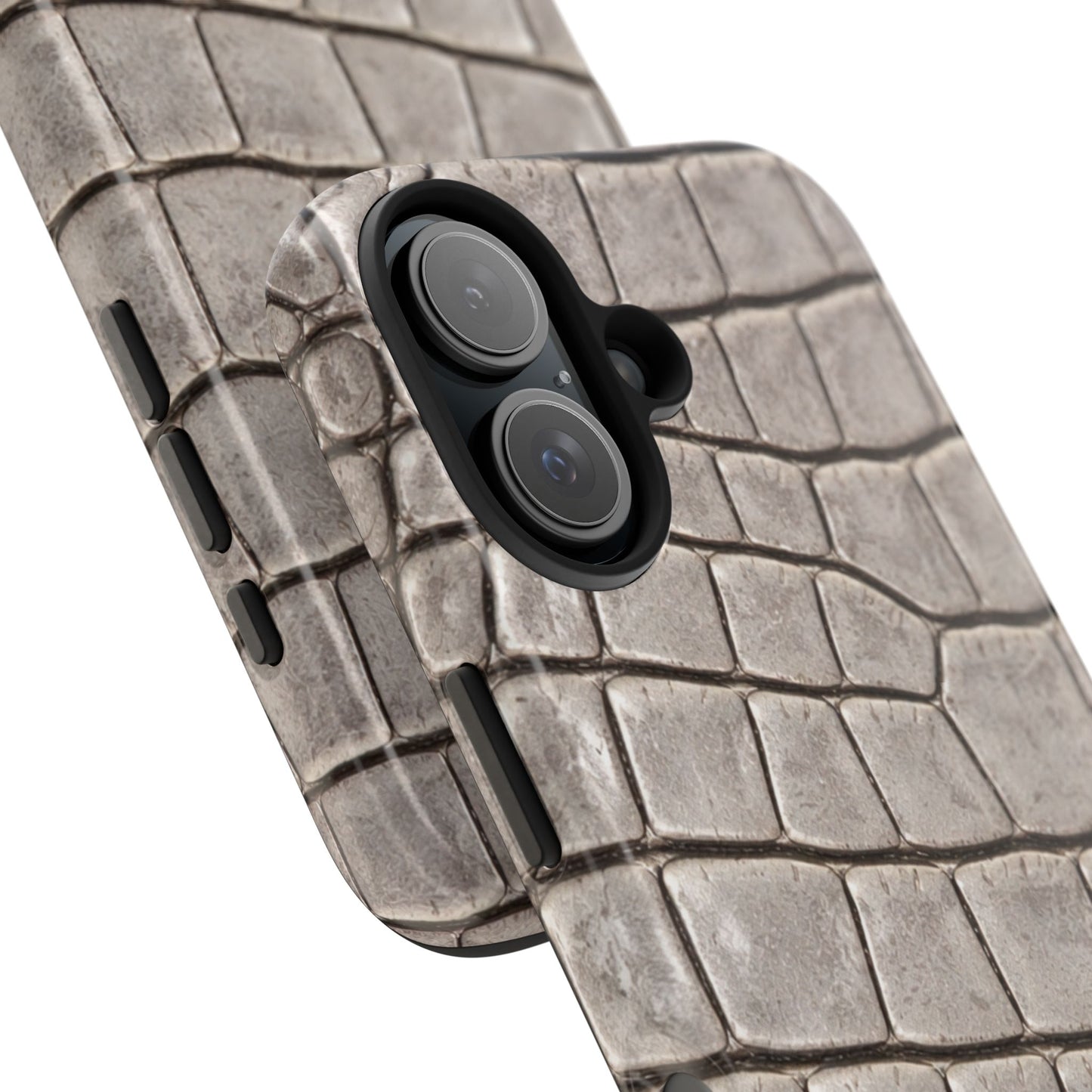 2000s Grey Crocodile - Protective Phone Case