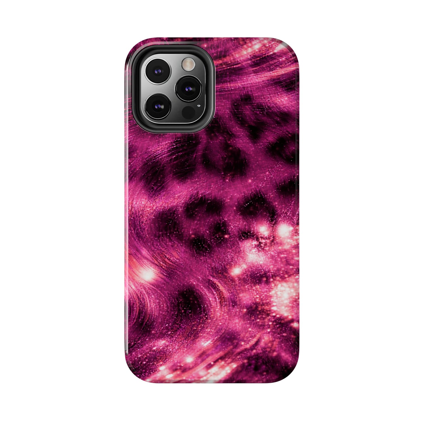 Magenta Y2K Leopard - Protective Phone Case