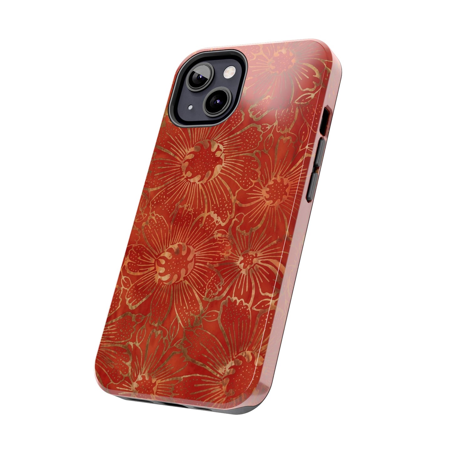 Radiant Red Florals - Protective Phone Case