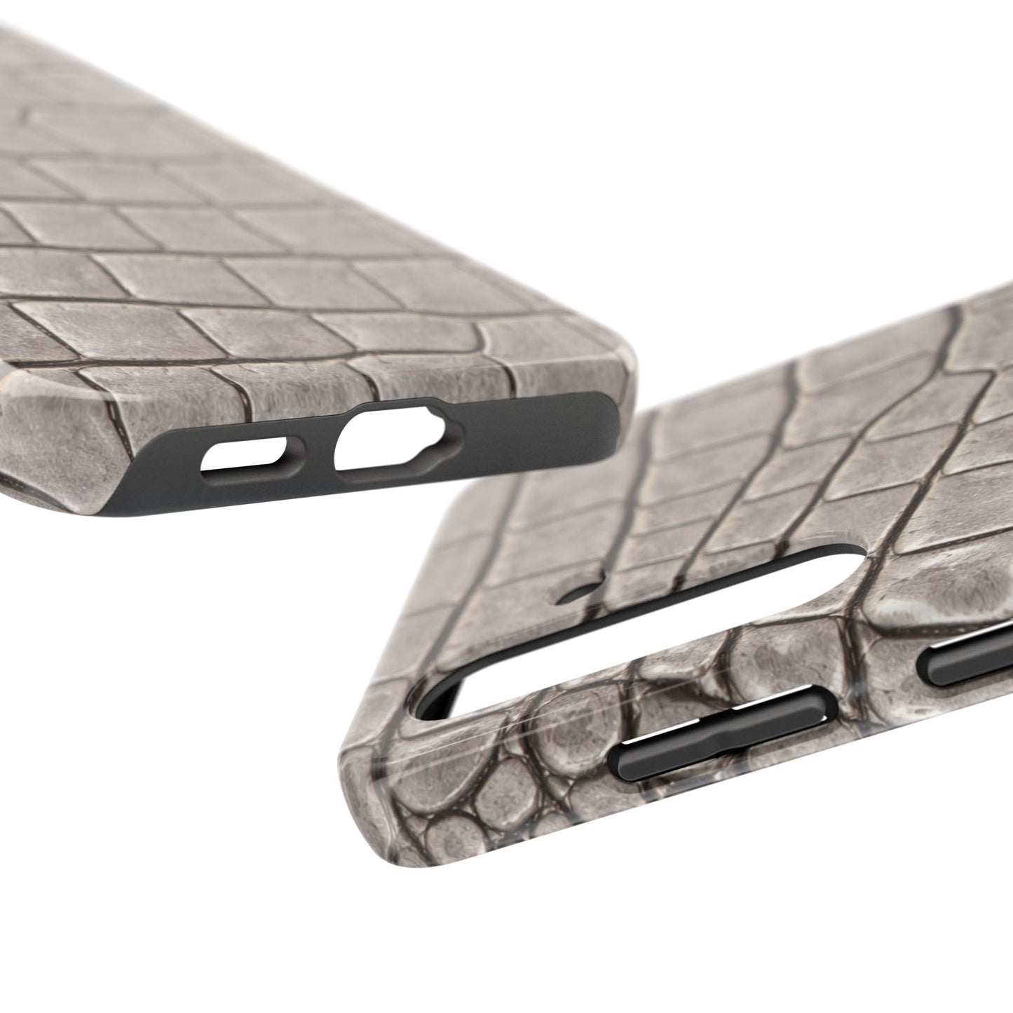2000s Grey Crocodile - Protective Phone Case