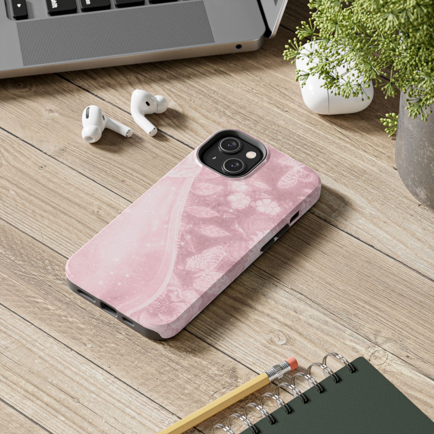 Pink Paisley - Protective Phone Case