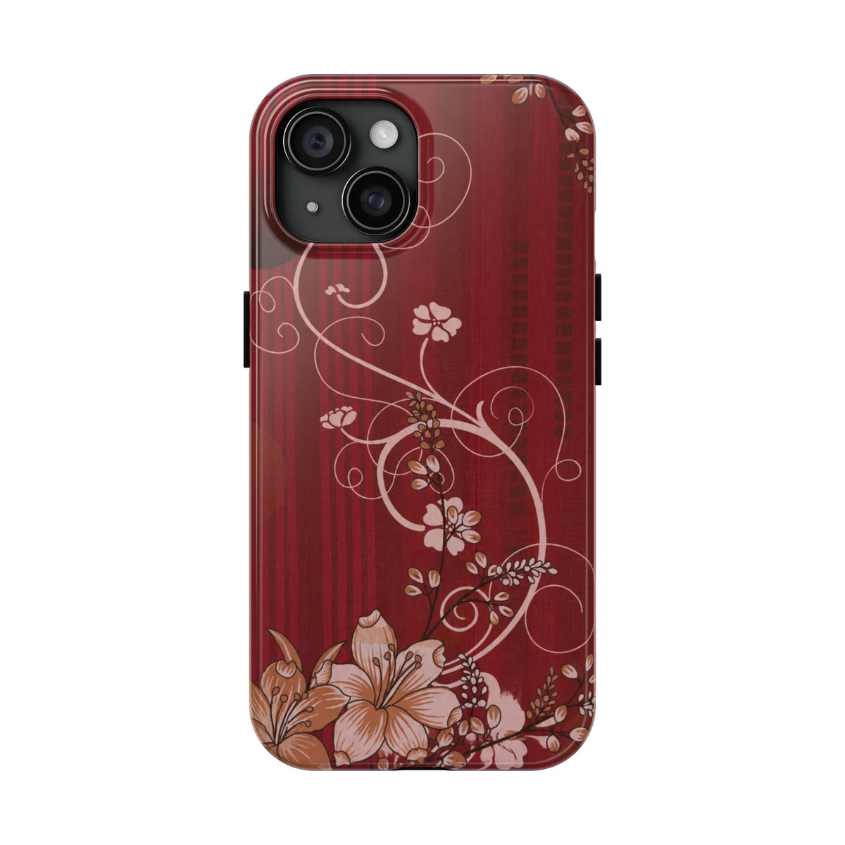 Crimson Bloom - Protective Phone Case