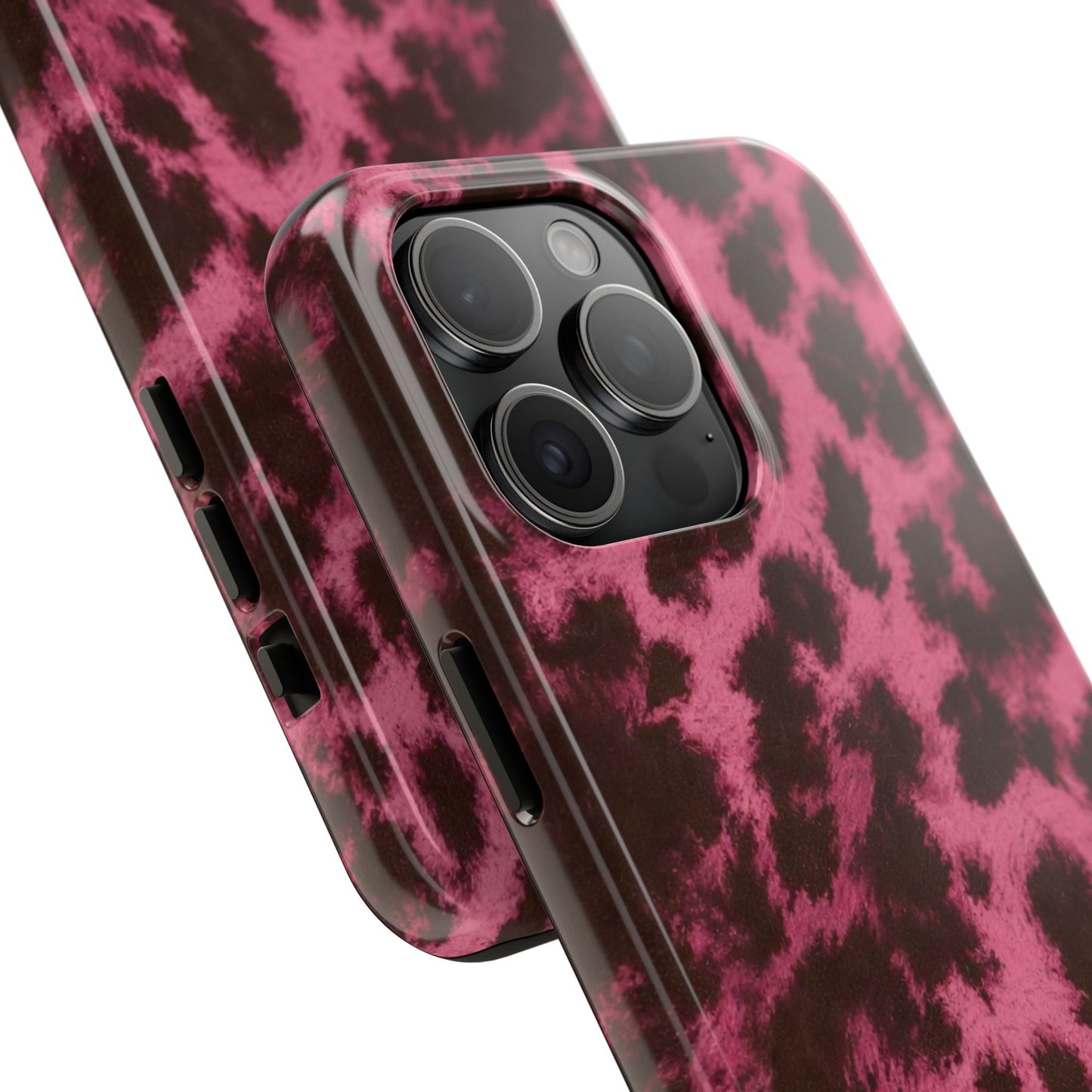 Pink Leopard Print - Protective Phone Case