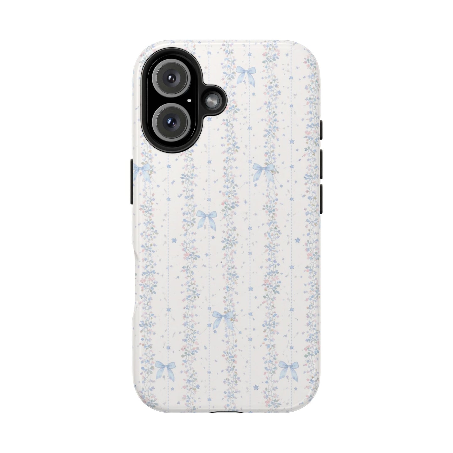 Bows and Stripes - Protective Phone Case
