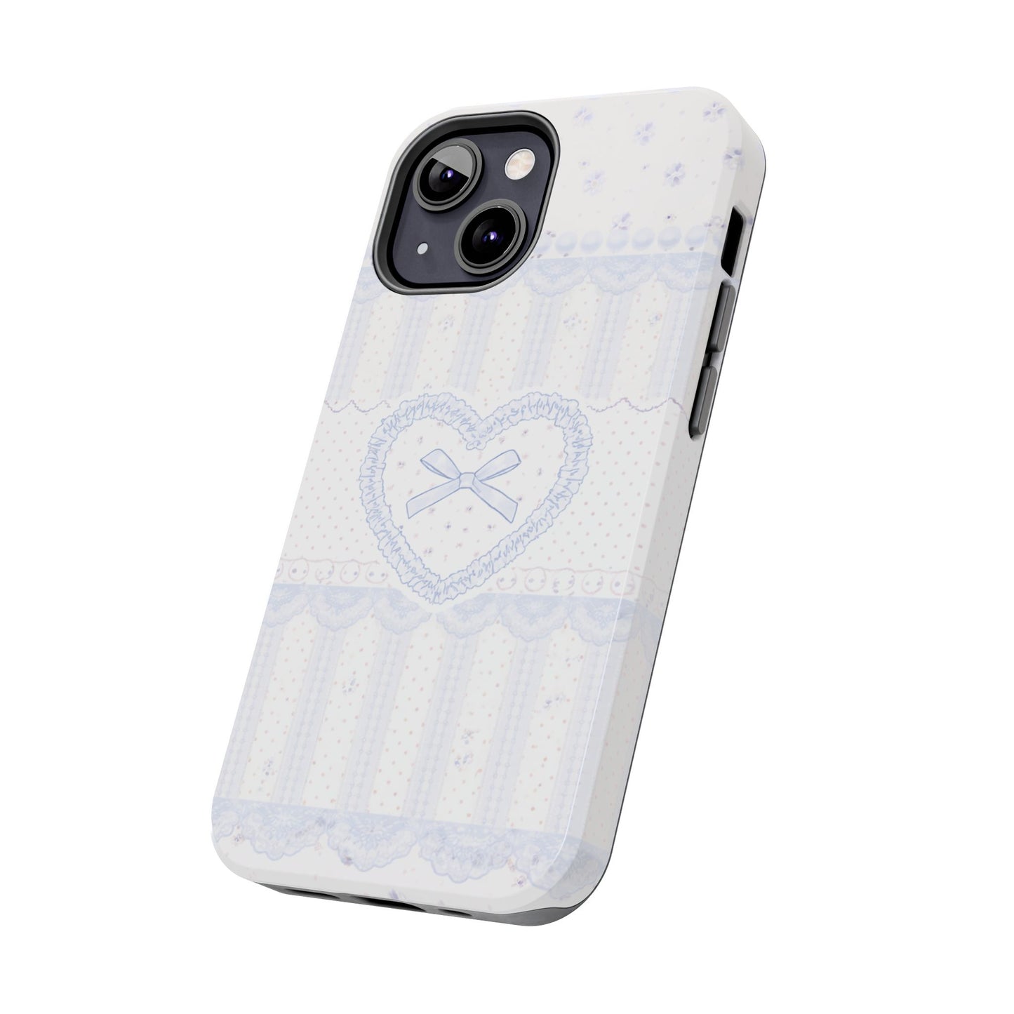 Coquette Blue Lace - Protective Phone Case