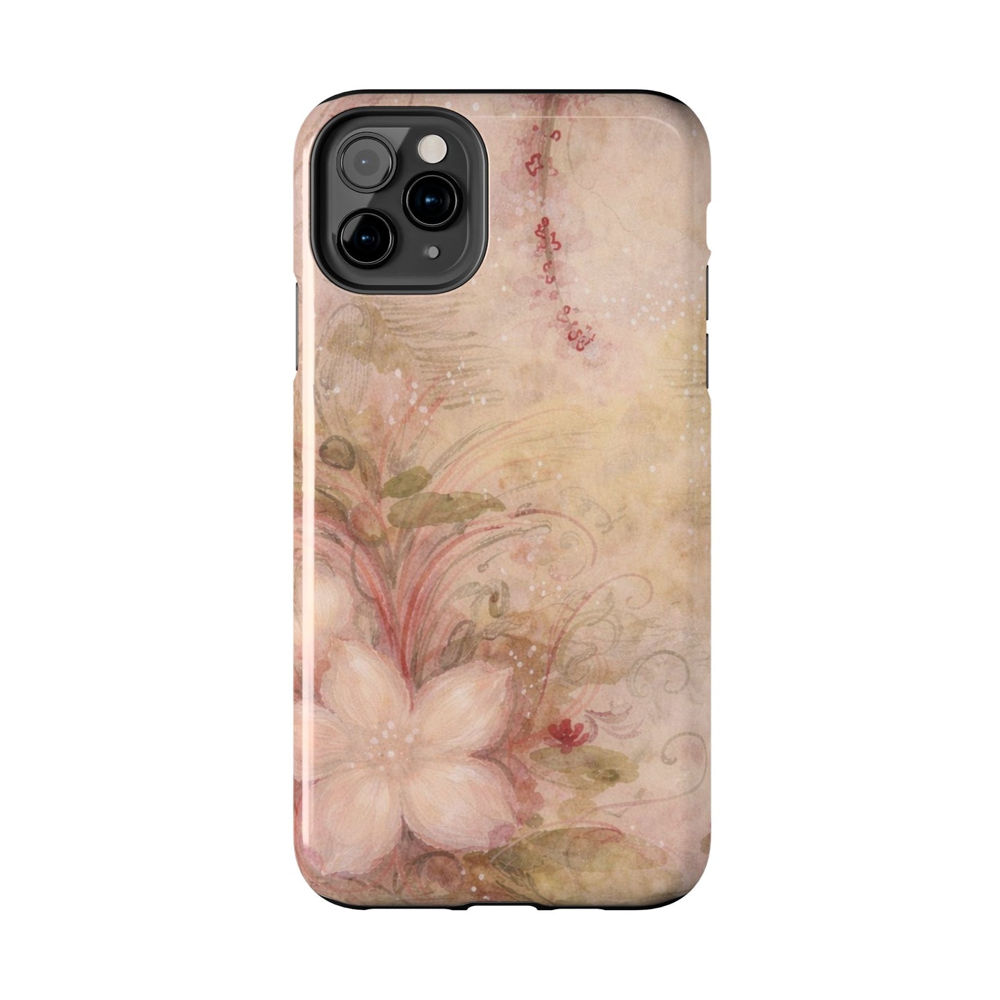 Antique Watercolor Floral - Protective Phone Case