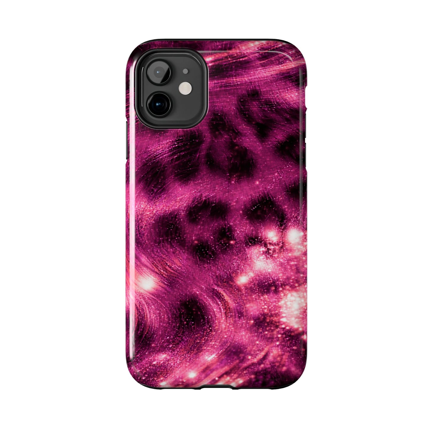Magenta Y2K Leopard - Protective Phone Case