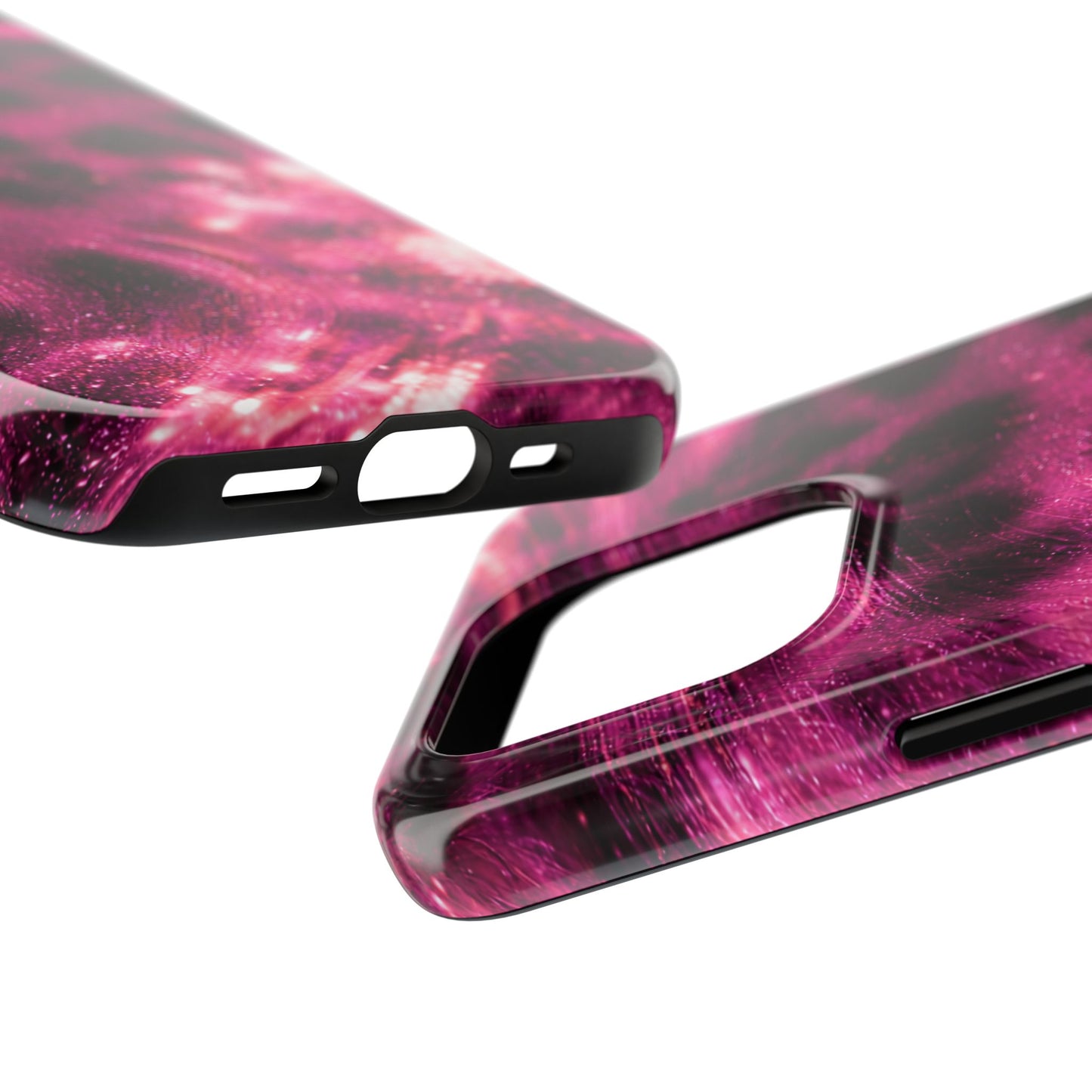 Magenta Y2K Leopard - Protective Phone Case